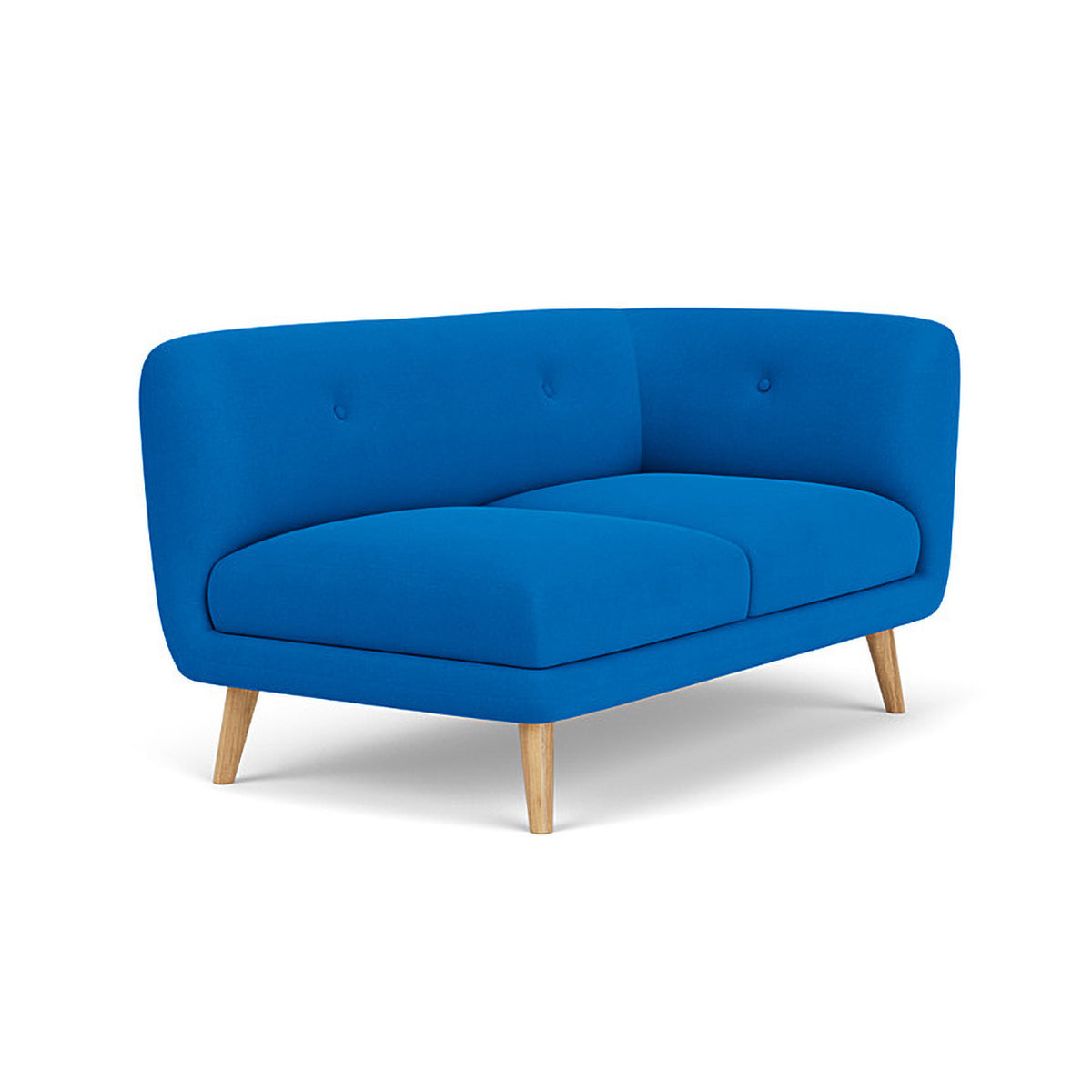 Alfred Fabric Right 2 Seater Modular Sofa - Modern Sectional Couch for Living Room, Lounge & Small Spaces | Comfortable & Stylish Home Furniture