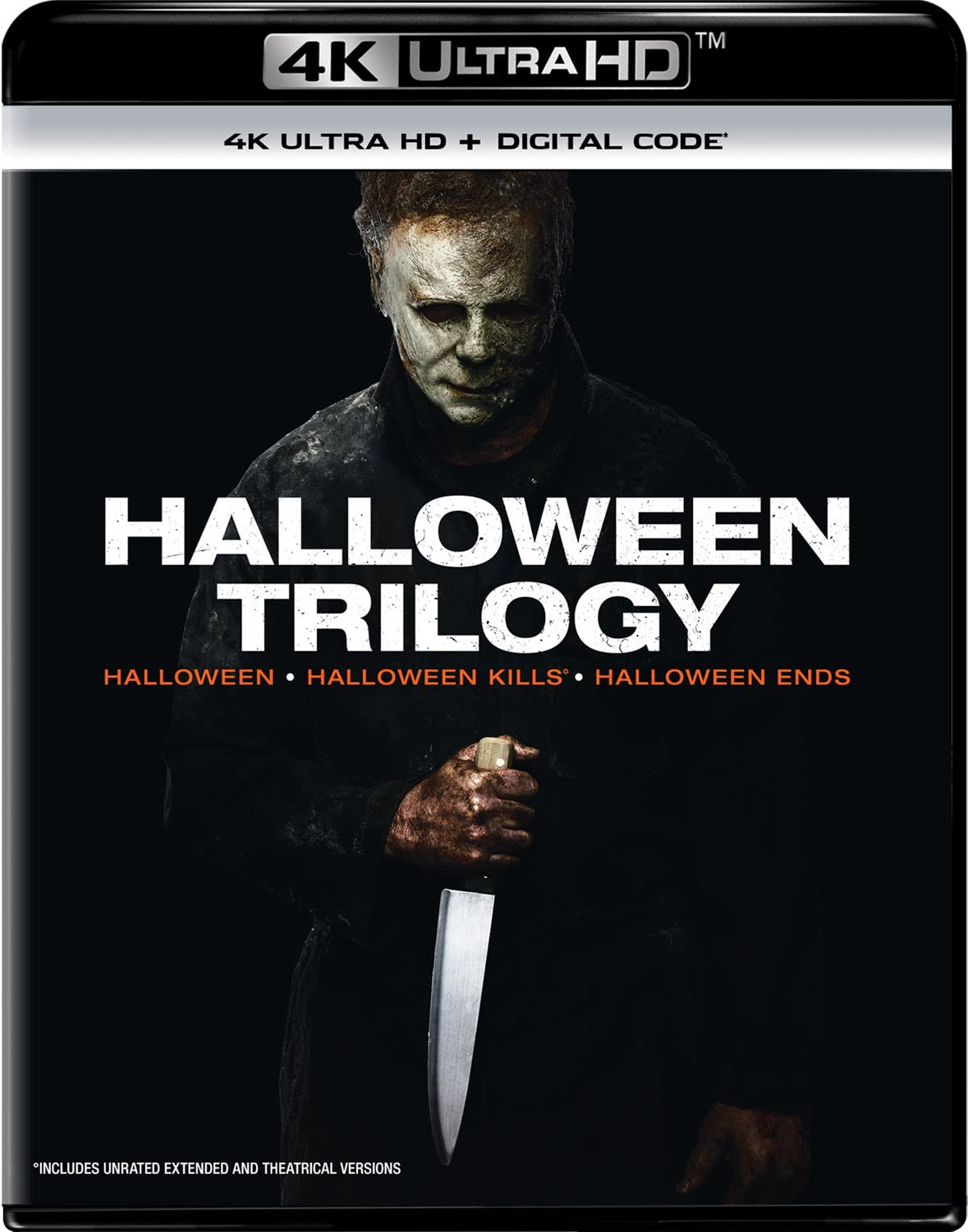 Halloween Trilogy 4K Ultra HD + Digital (Halloween, Halloween Kills, Halloween Ends) - Scary Movie Collection for Home Theater & Halloween Parties