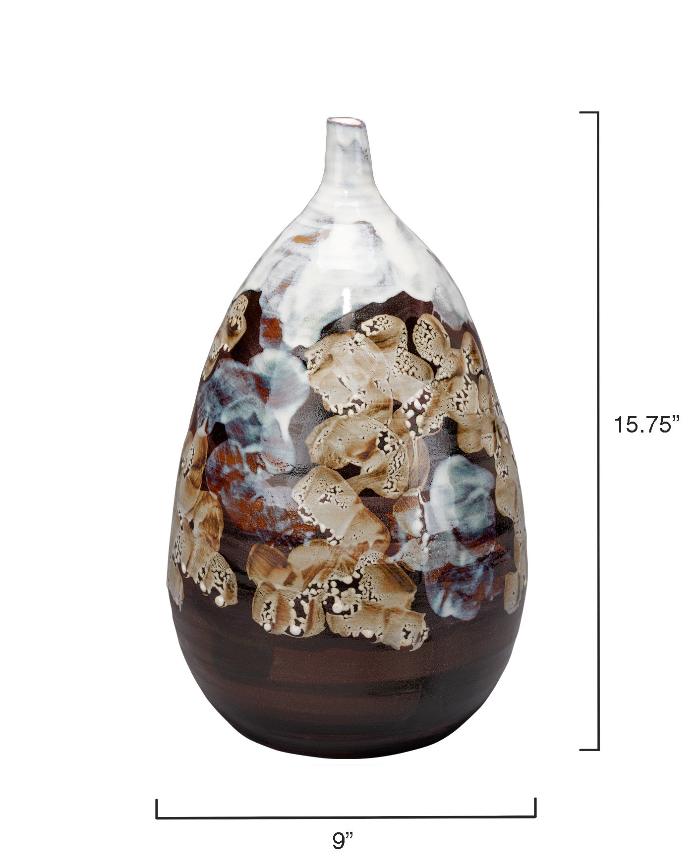 Large Collage Vase for Home Decor - Modern Flower Vase for Living Room, Dining Table Centerpiece, Wedding & Office Decor