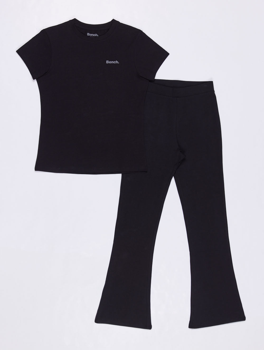 Heatha Women's T-Shirt & Leggings Set - 3 Pack Cotton Comfort Outfit for Yoga, Gym & Casual Wear