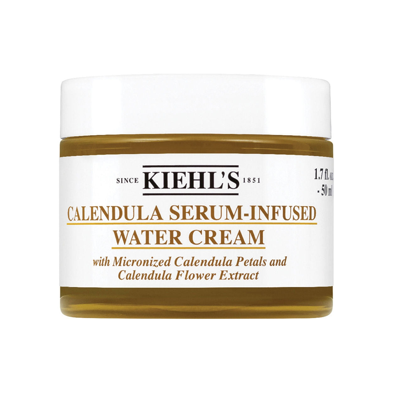 Calendula Serum Infused Water Cream - Hydrating Face Moisturizer for Dry & Sensitive Skin | Day & Night Use for Glowing Complexion | Perfect for Skincare Routine & Travel