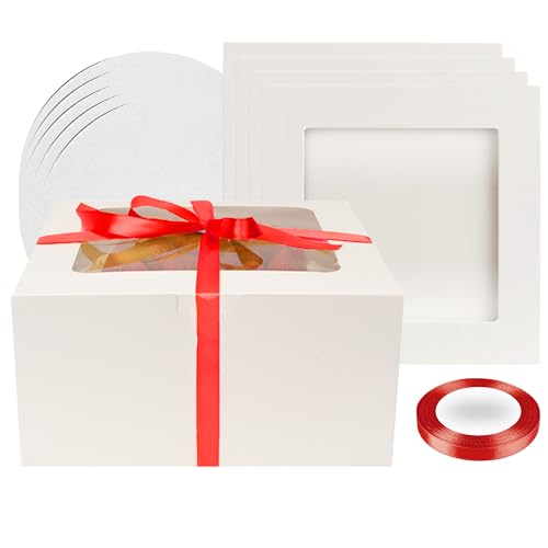 Red, 10x10x5 Inch, 5 PCS