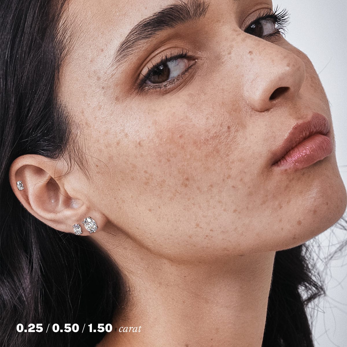 3 Carat Oval Diamond Stud Earrings for Women - 14K White Gold Dangle Earrings - Elegant Wedding, Anniversary & Party Jewelry Gift