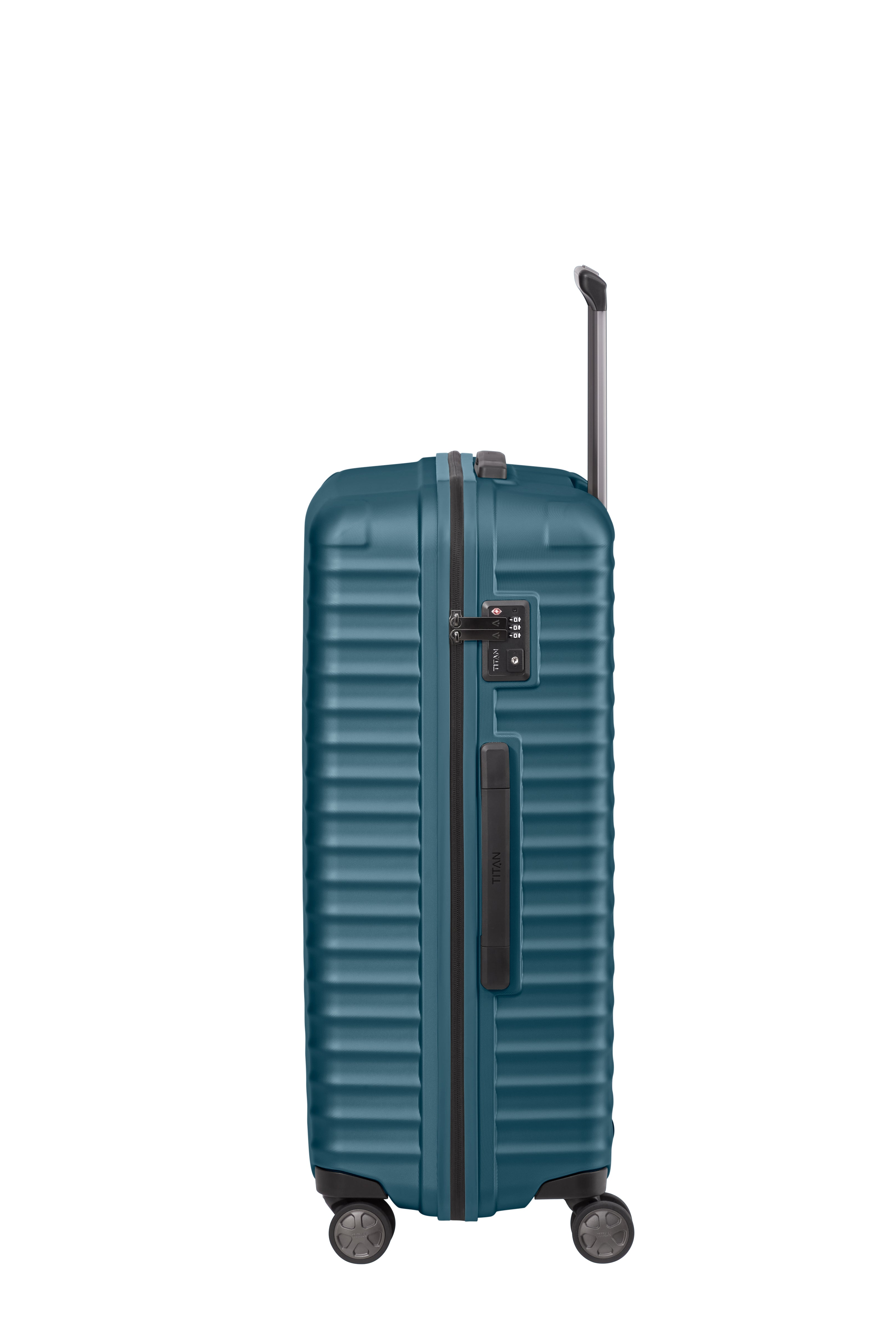 Titan LITRON Trolley L Large Luggage - Spinner Suitcase with 360° Wheels for Travel, Business Trips & Vacations | Durable Expandable Check-in Luggage for Airlines
