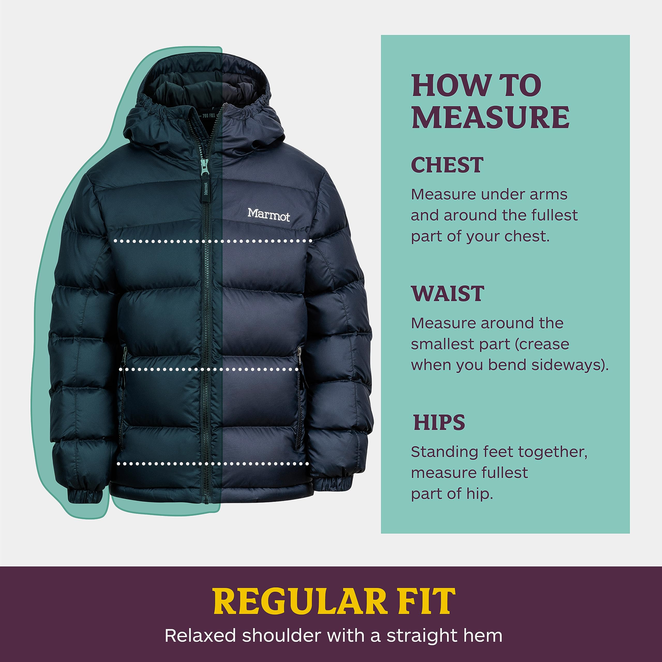 MARMOT Kids Guides Down Hoody - 700 Fill Power Insulated Water-Resistant Lightweight Puffer Jacket with Adjustable Hood for Winter Outdoor Activities Hiking Camping