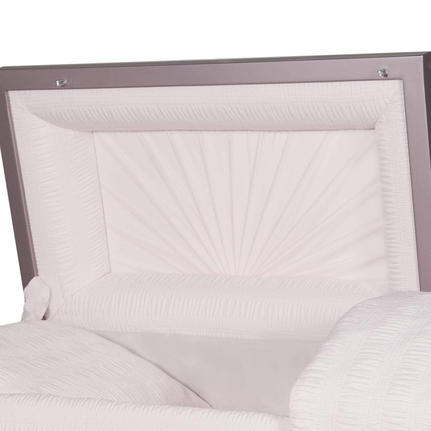 Titan Casket Elegant Orion Series - Handcrafted 20-Gauge Steel Casket with Luxurious Orchid Finish, Soft Pink Crepe Interior, Reinforced Handles, Adjustable Bed & Gasketed Sealer - Perfect for Memorial Services & Funeral Homes