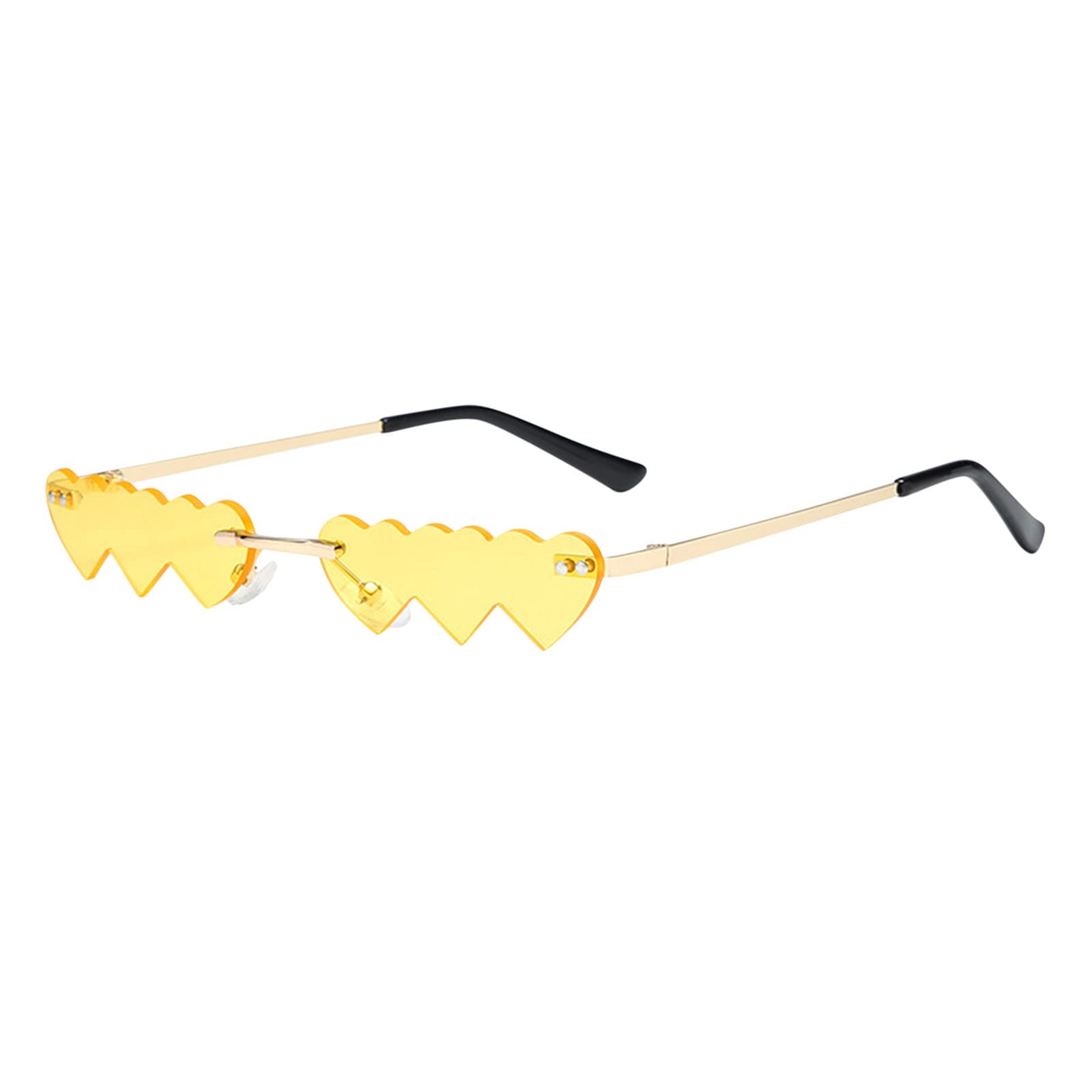 Trendy Retro Irregular Shape Sunglasses for Women & Men - Vintage Unisex Eyewear with UV Protection - Perfect for Beach, Driving & Outdoor Activities