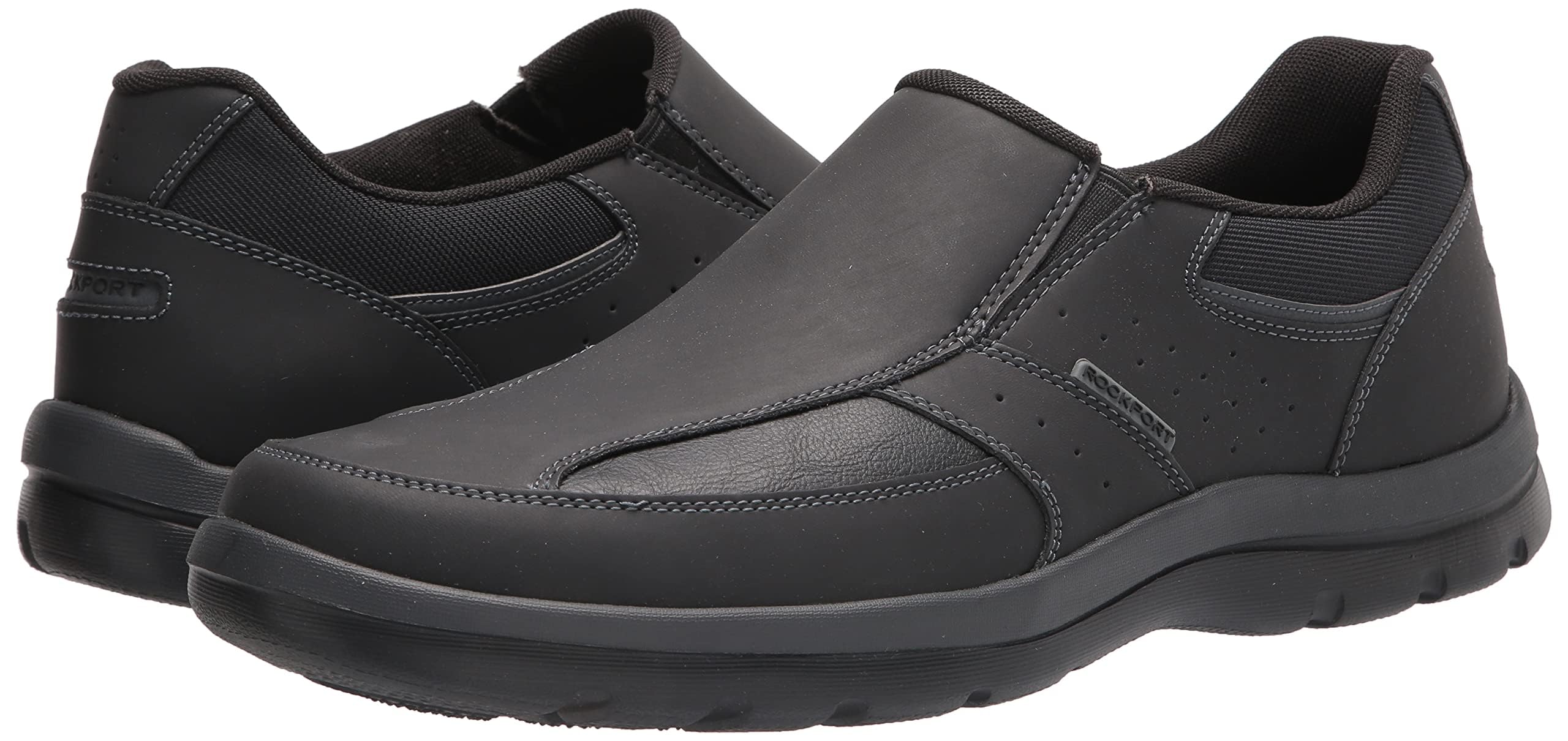 Rockport Men's Comfortable Slip-On Loafers - Casual Walking Shoes for Work, Travel & Everyday Wear | Lightweight & Supportive Footwear for Men
