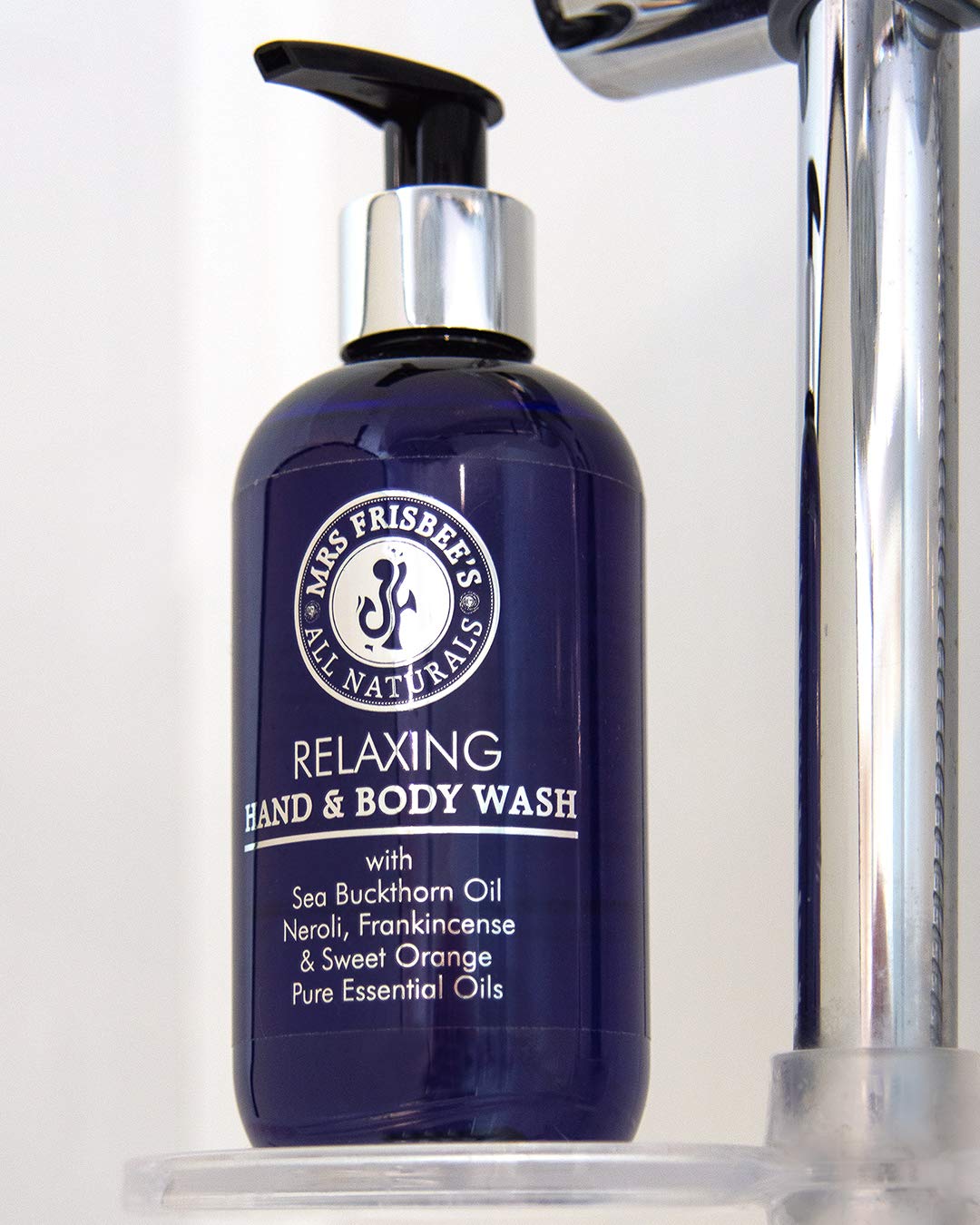Relaxing Hand and Body Wash with Neroli, Frankincense & Sweet Orange Essential Oils - Natural, Sulfate-Free, Vegan & Cruelty Free (8.5 fl oz) for Spa, Bath & Aromatherapy at Home