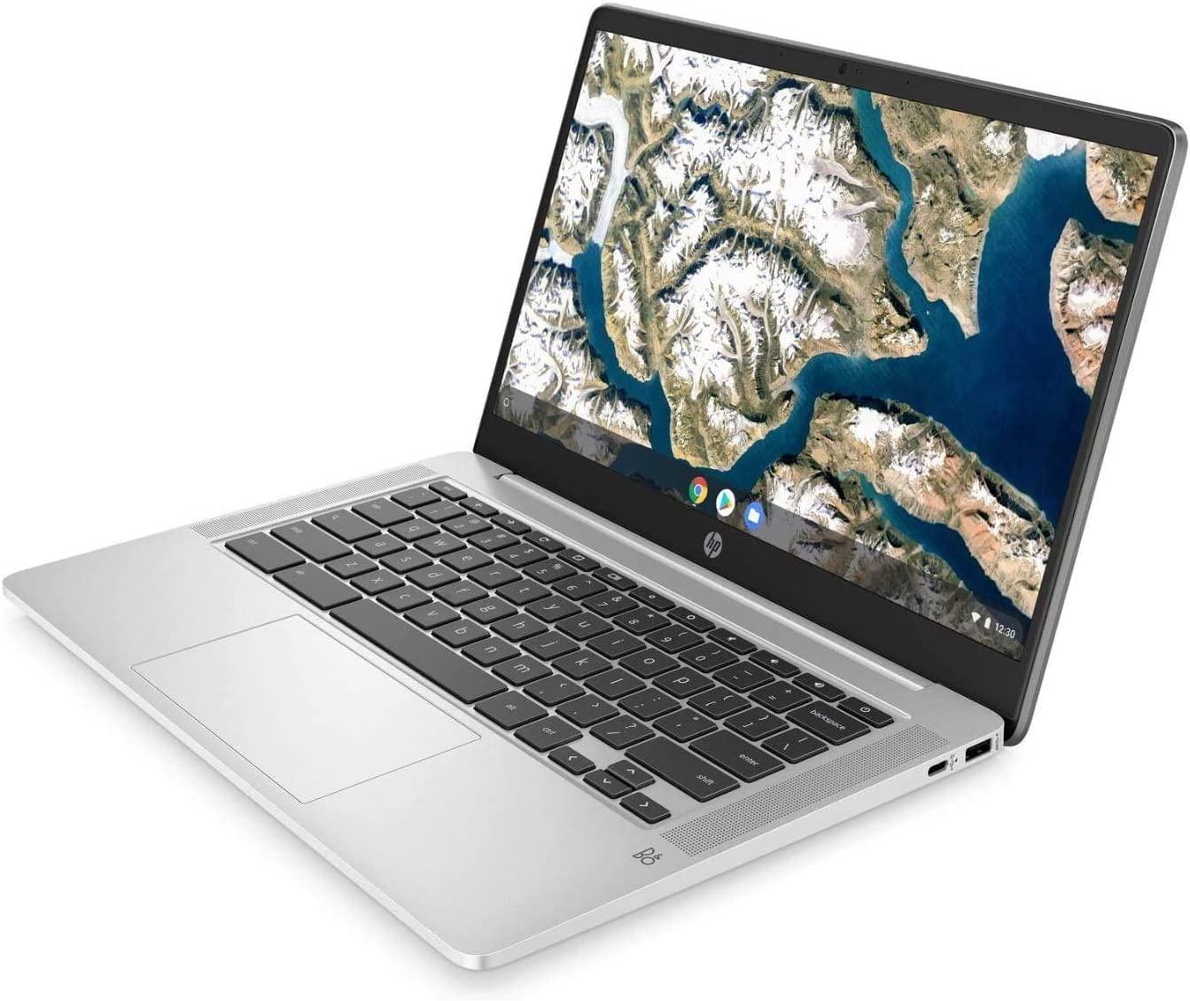 HP Chromebook 14A-NA1083CL 14-inch Laptop - Intel Celeron N4500 1.1GHz, 4GB RAM, 128GB eMMC, Chrome OS (Renewed, Mineral Silver) | Lightweight & Portable for Students, Remote Work & Web Browsing