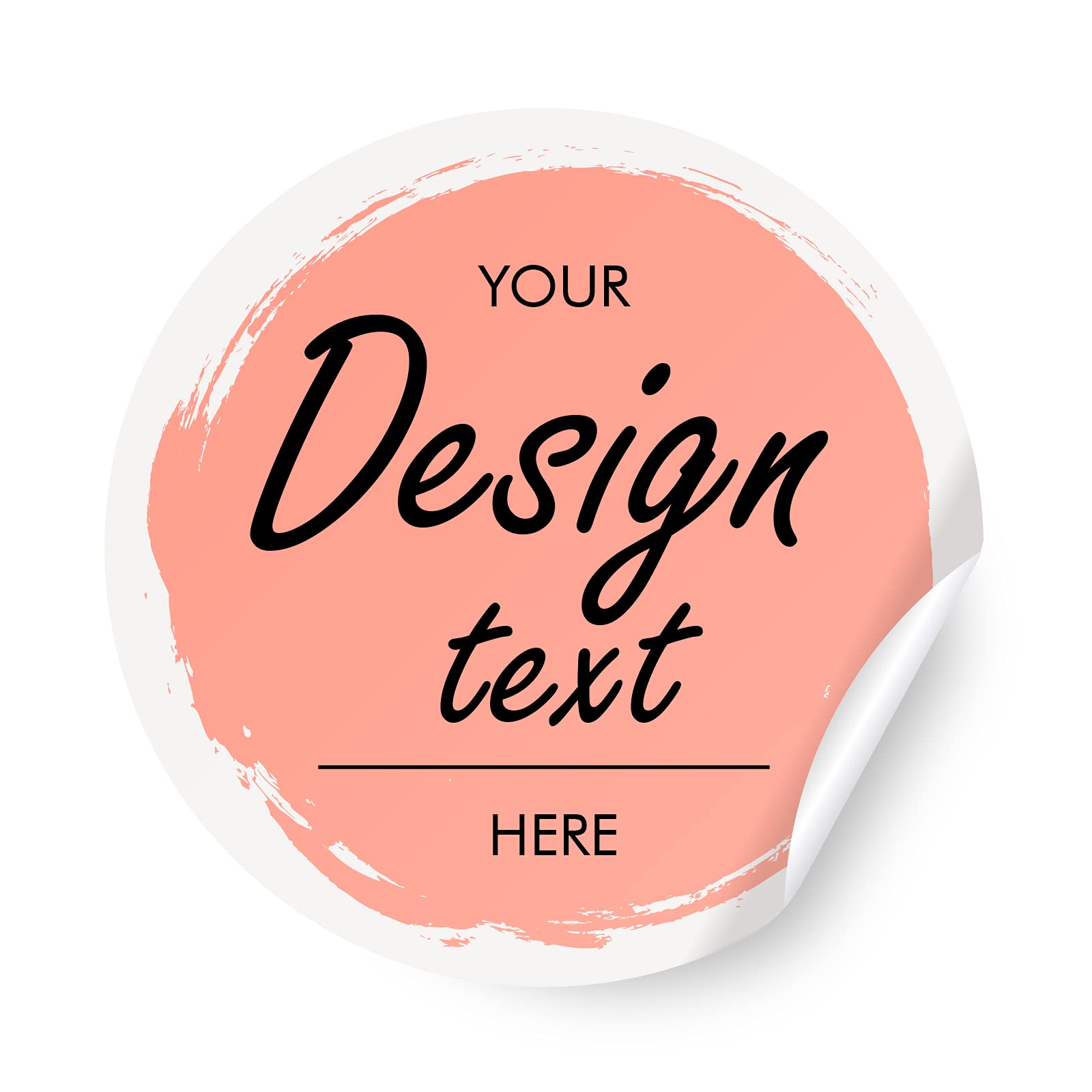 Custom Personalized Stickers & Labels - Create Your Own Design with Logo, Text, or Image | 100 Custom Thank You Stickers for Business Branding (6