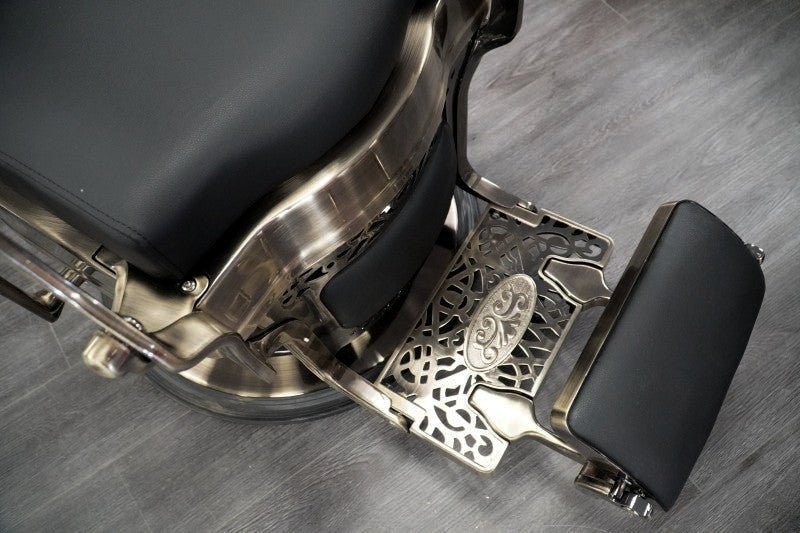 Greenlife® Advanced Premium Antique Bronze Barber Chair - Professional Salon Styling Chair for Haircuts & Shaves - Perfect for Barbershops, Salons & Home Grooming Stations
