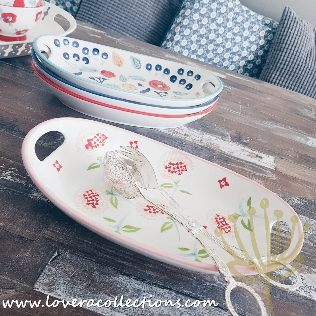 Handmade Pink Blossom Oval Ceramic Baking Dish - 12 Inch Porcelain Casserole Pan for Oven, Microwave & Dishwasher | Perfect for Casseroles, Lasagna, Desserts & Holiday Baking