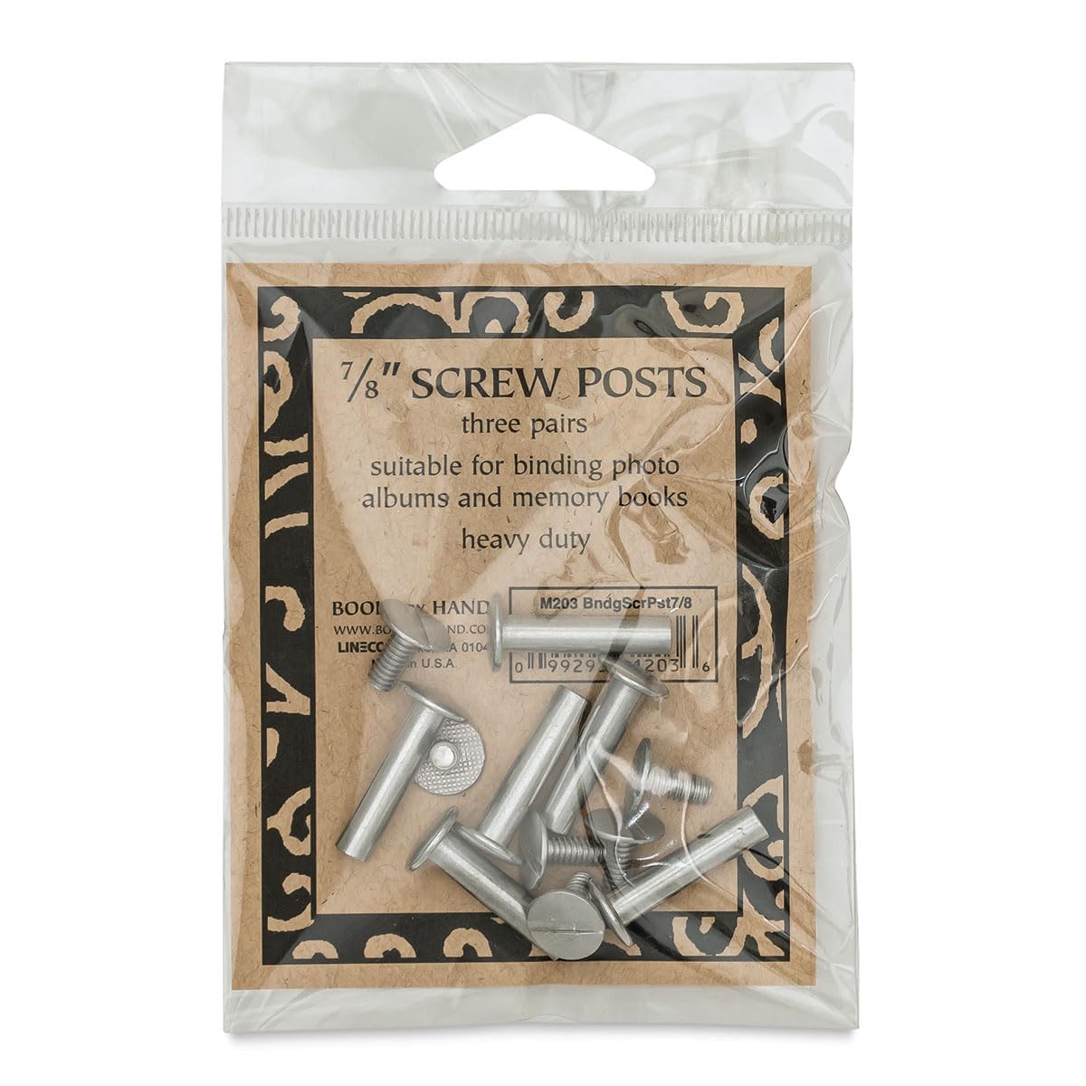 Hand Screw Post .875-Inch Aluminum Book Binding Supplies for DIY Scrapbooks, Photo Albums & Journals - Perfect for Crafting, Memory Keeping & Office Organization