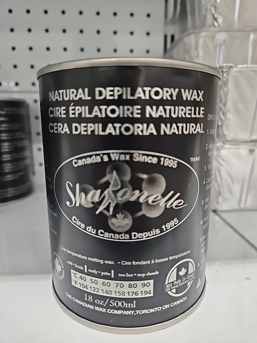 Sharonelle All-Purpose Natural Hair Removal Wax - 500ml (18OZ) for Legs, Arms, Bikini & Face - Easy At-Home Waxing Kit for Smooth Skin