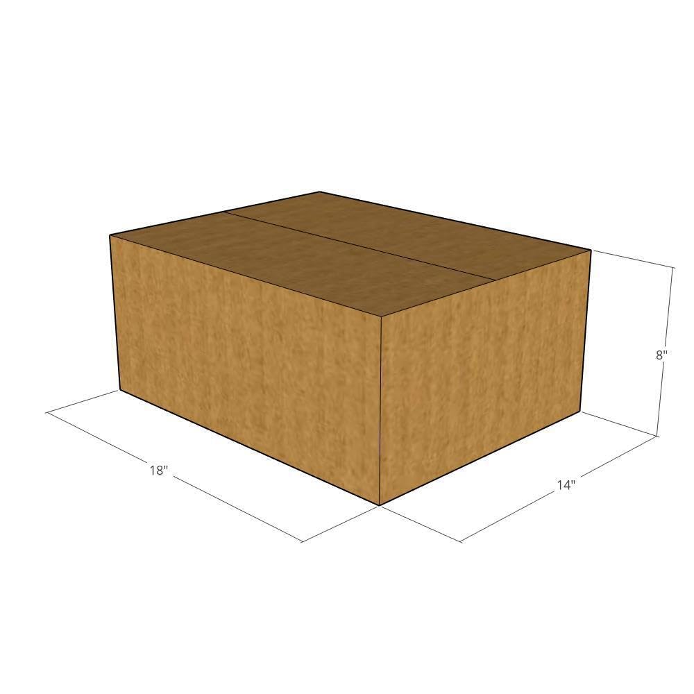 50 Pack 18x14x8 Inches 32 ECT Corrugated Moving Boxes - Heavy Duty Shipping Boxes for Business, Office & Home Use | Perfect for Packing, Storage & Moving Supplies