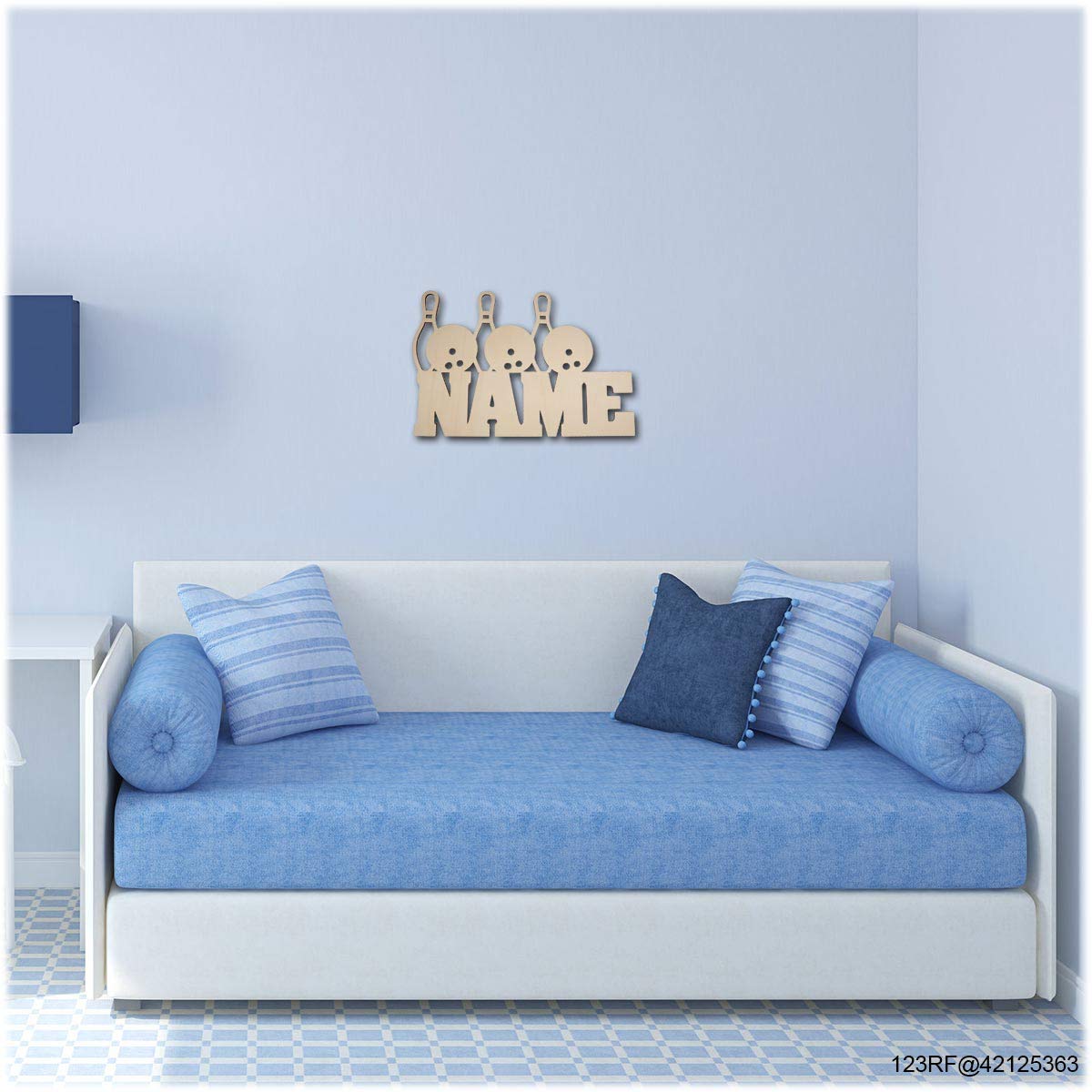 Personalized Bowling Night Light - Custom Name LED Wall Decor for Bedroom, Nursery & Game Room - Perfect Gift for Bowling Fans & Home Decor Enthusiasts
