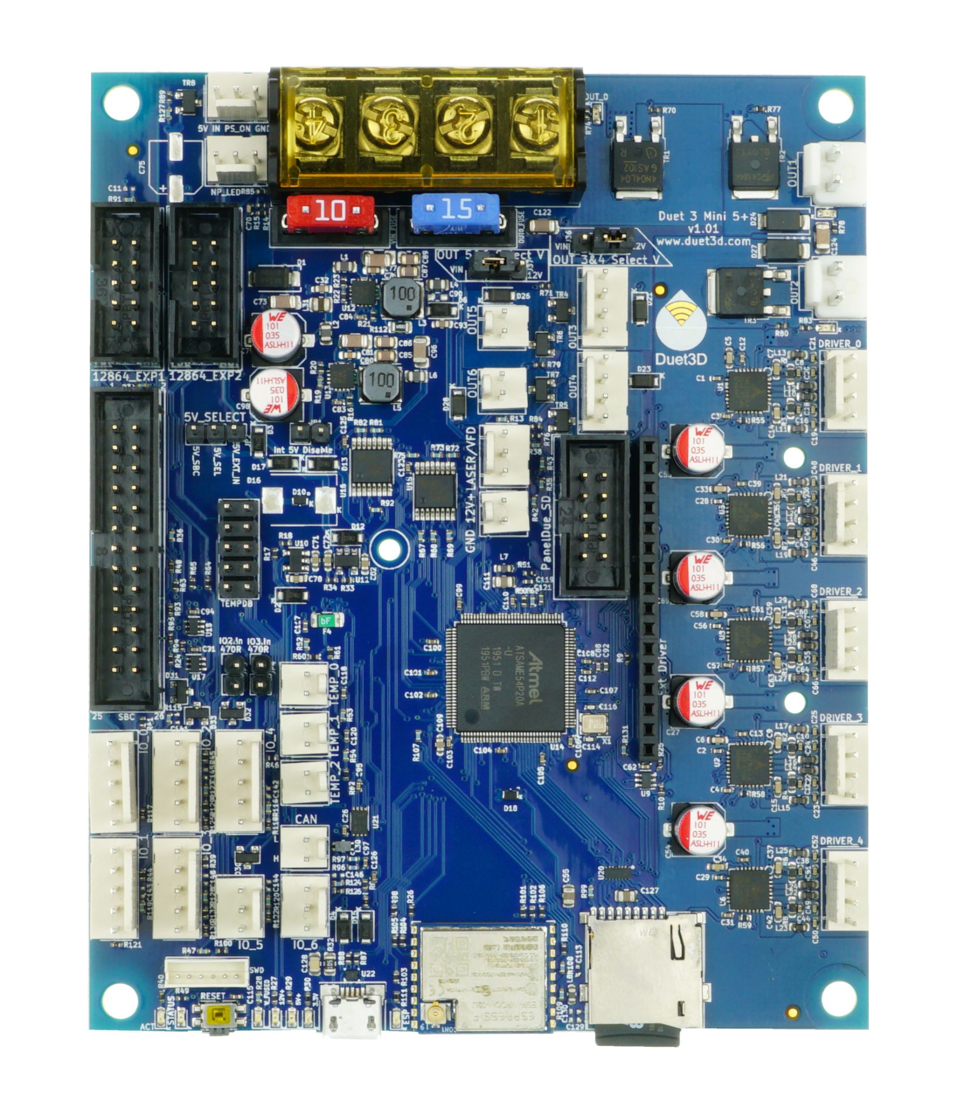 Duet 3 Mini 5+ WiFi Wireless Controller for 3D Printers - Perfect for Home DIY Printing & Remote Monitoring