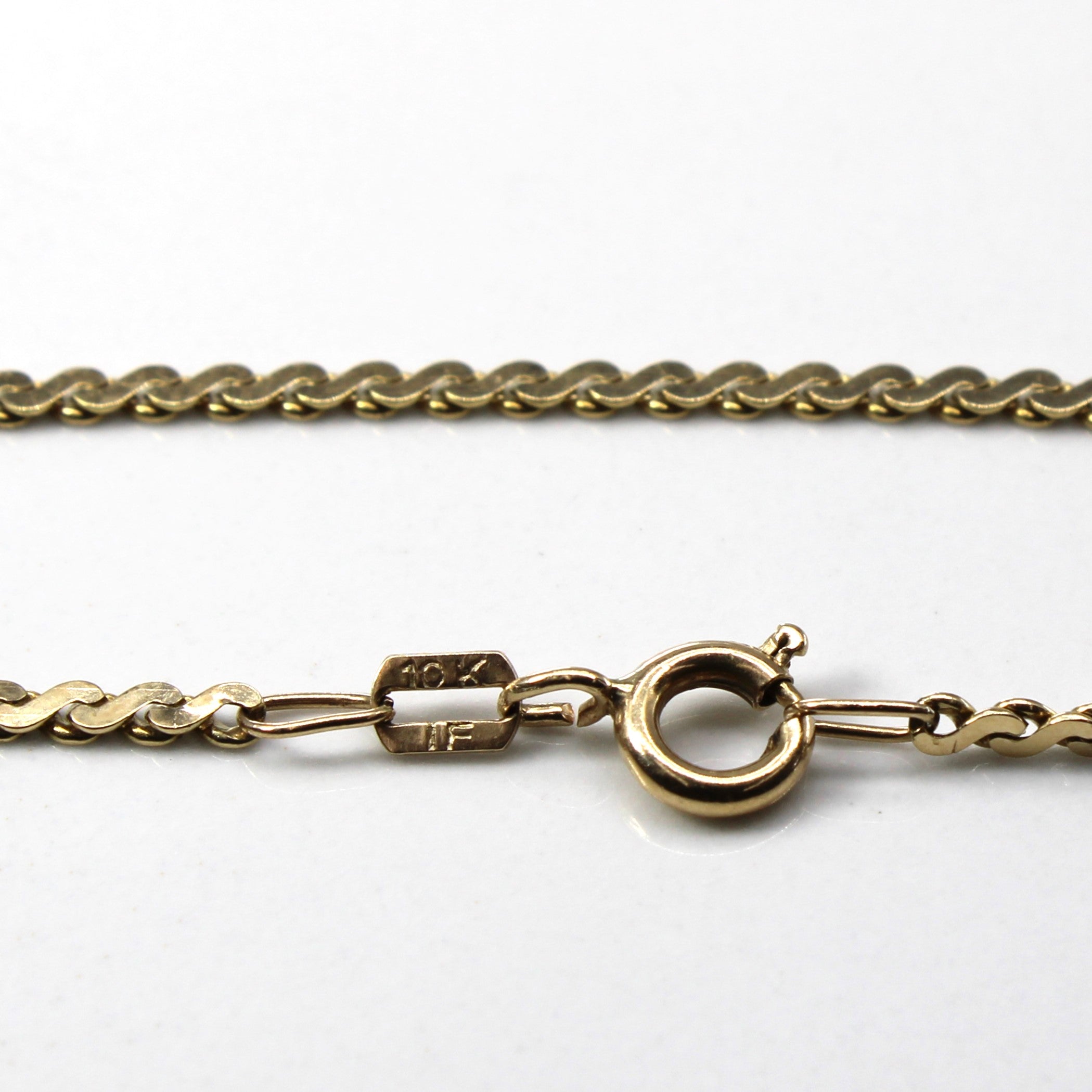 10K Yellow Gold S-Link Chain Necklace - 22 Inch Solid Gold Rope Chain for Men & Women - Perfect for Layering, Gifts, and Everyday Wear