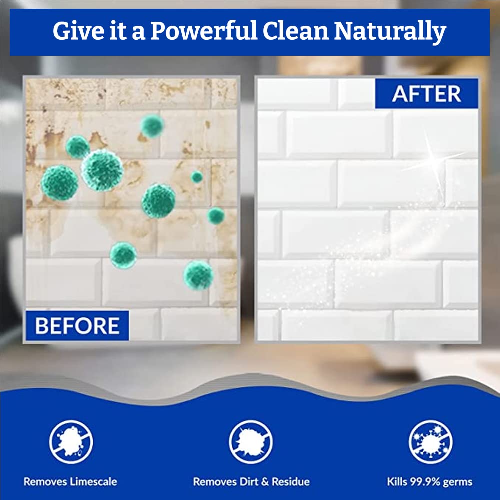 Klenzmo Complete Bathroom Cleaner Kit - 850ml Tile & Bathroom Cleaner + 270ml Tap & Shower Cleaner | All-in-One Bathroom Cleaning Solution for Tiles, Sinks, Showers & Faucets | Perfect for Deep Cleaning & Daily Maintenance