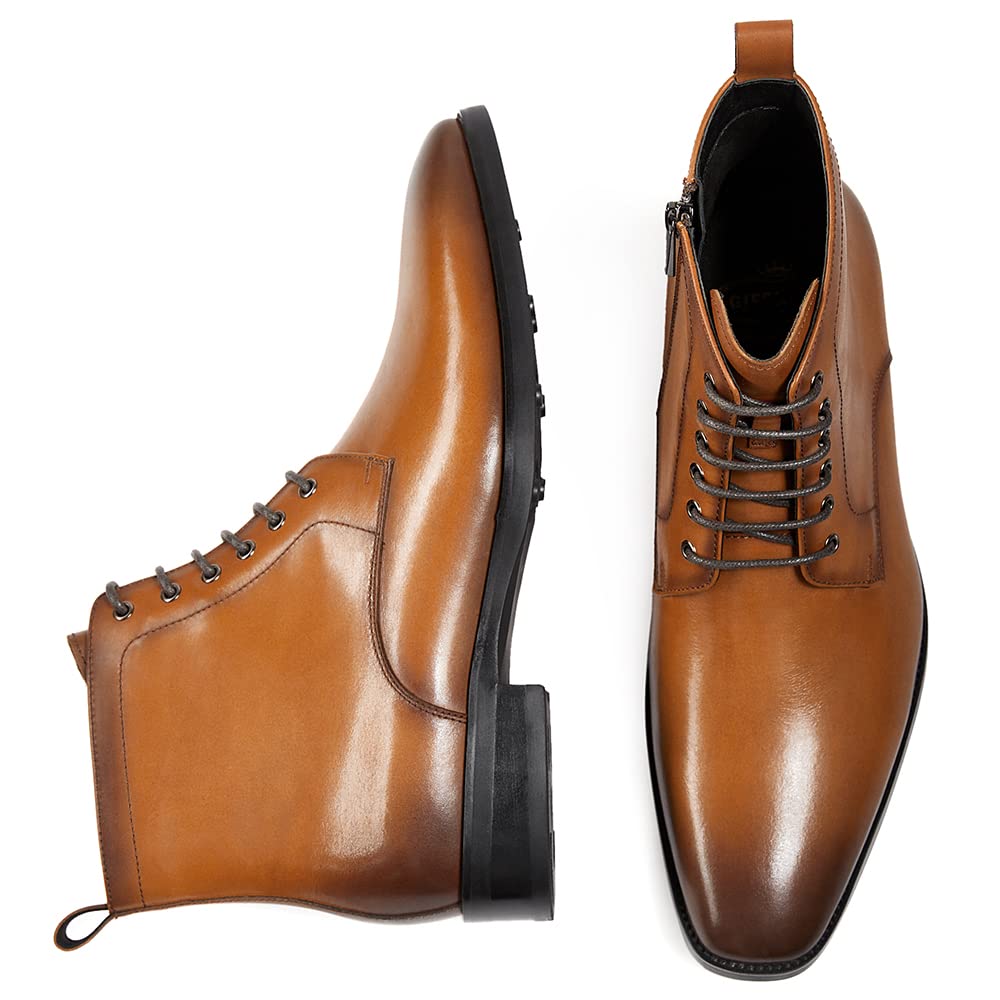 Premium Men's Chukka Boots - Genuine Leather Dress Oxford & Chelsea Boots for Business & Casual Wear - Ideal for Office, Date Night & Outdoor Events
