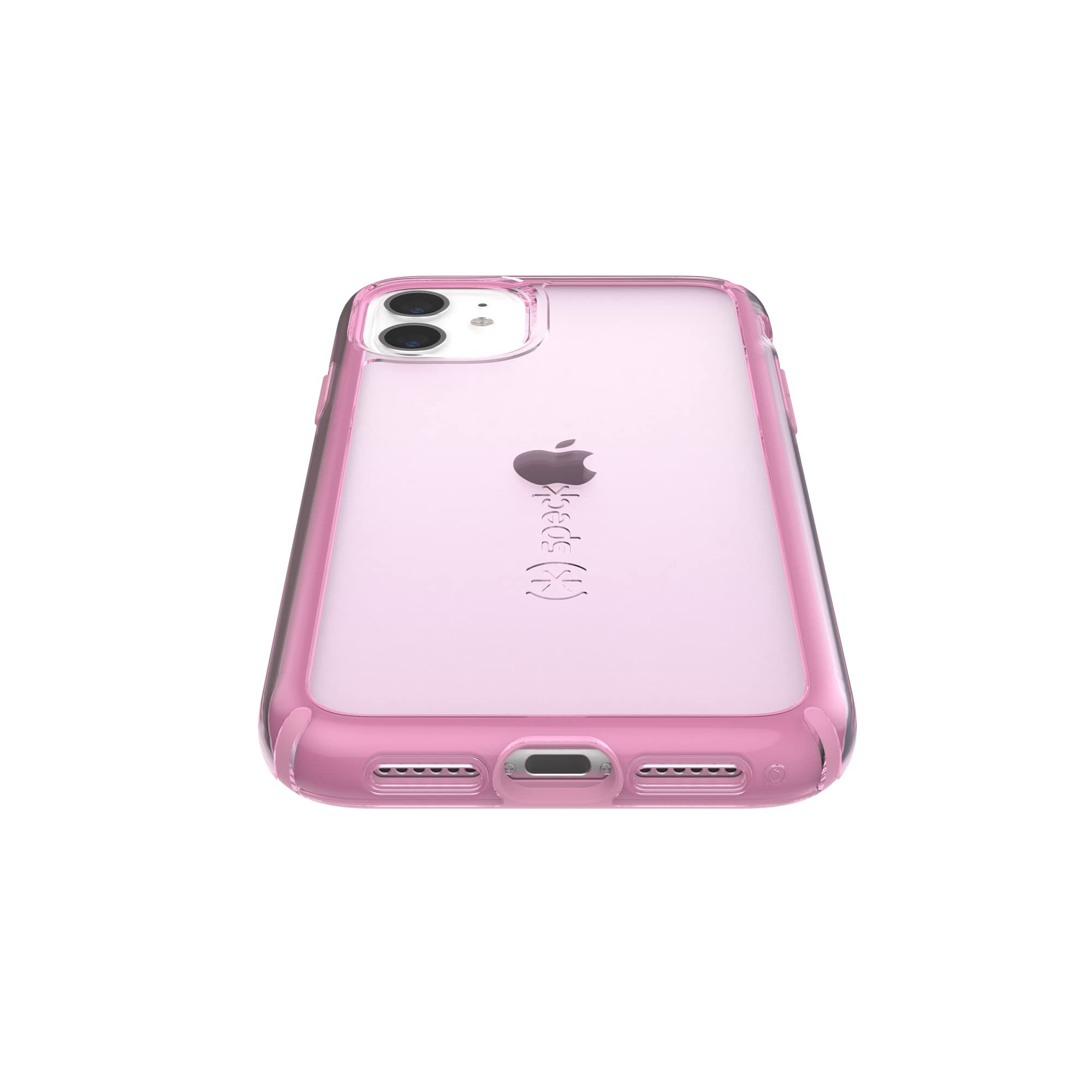 Speck iPhone 11 Case with Drop Protection & Shock Absorption - Dual Layer Design, Slim Fit for iPhone 11 & XR - Pink Tint GemShell | Perfect for Everyday Use, Travel & Outdoor Activities