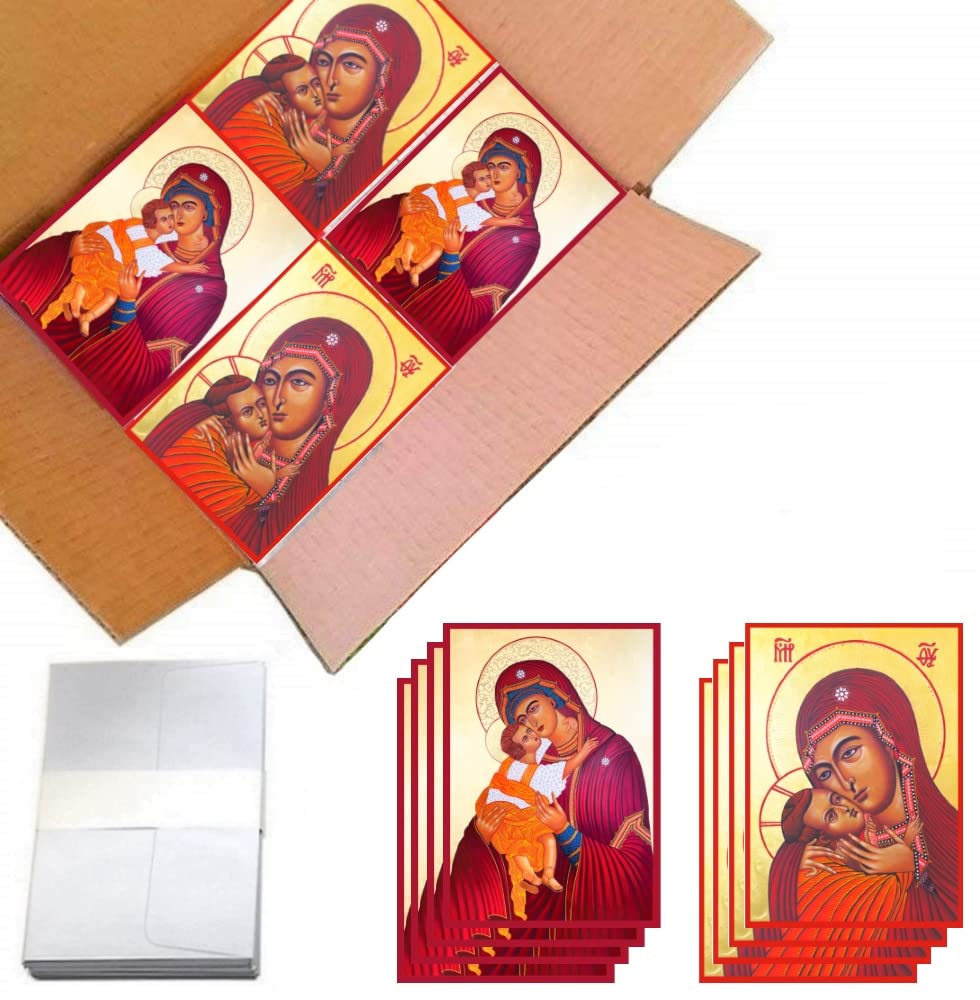 100 Bulk Wholesale Traditional Christmas Greeting Cards with Envelopes - Classic Holiday Designs for All Ages | Recycled Paper | Perfect for Office, School & Family Holiday Wishes