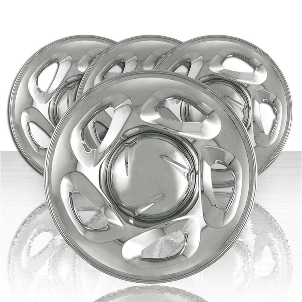 4-Pack 16-Inch Chrome ABS Wheel Skin Covers for 2000-2006 Toyota Tundra - Enhance Your Truck's Style & Protection for Off-Road Adventures & Daily Commutes