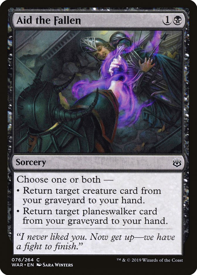 Aid the Fallen - War of the Spark MTG Card - Powerful Instant Spell for Magic: The Gathering Decks | Perfect for Commander, Standard & Casual Play