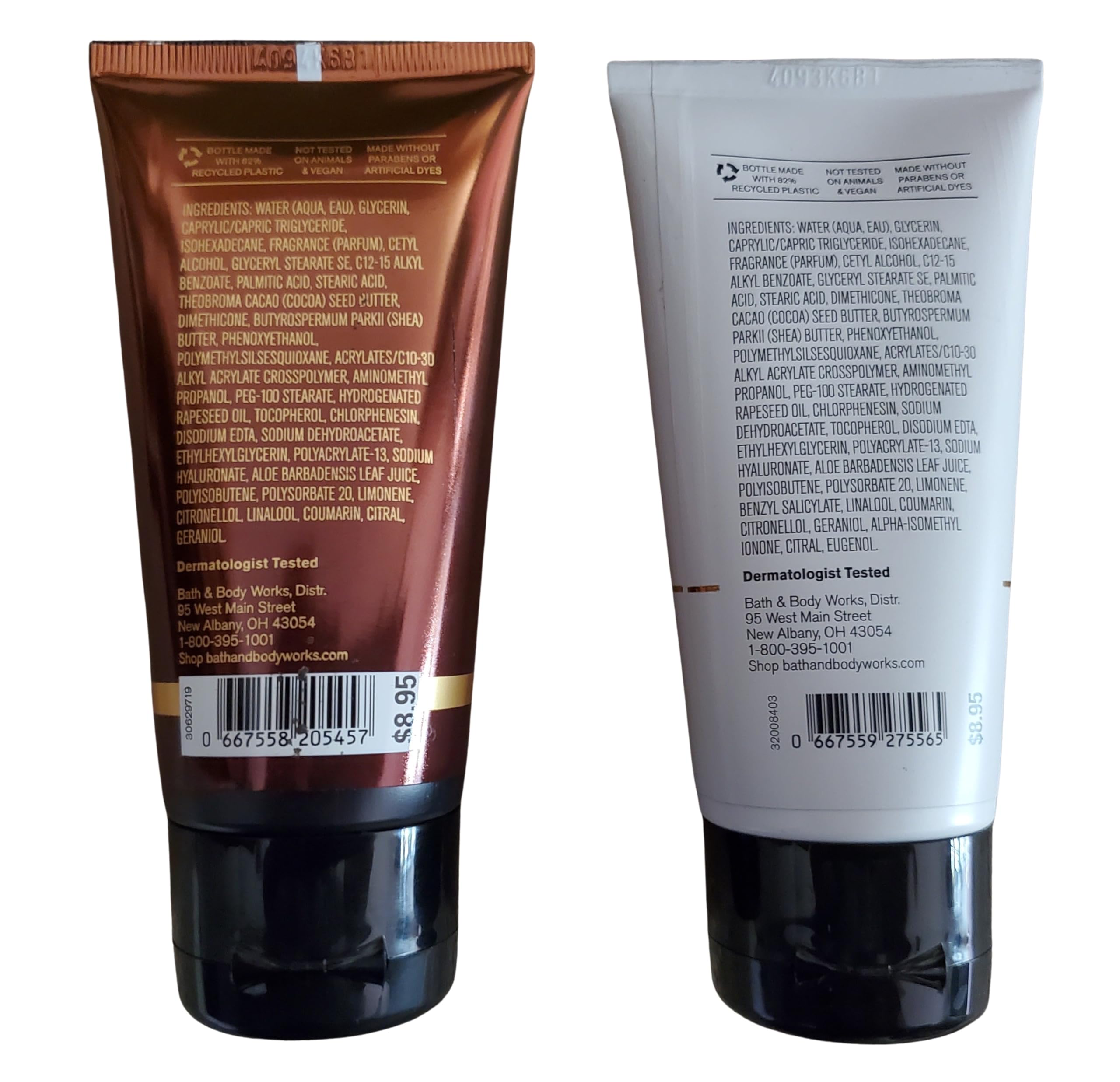 Bath & Body Works Travel Size Ultimate Hydration Body Cream Set - 2.5oz Whiskey Reserve & Mahogany Teakwood (Pack of 2) | Moisturizing Hand & Body Lotion for Travel, Gym, Office & Daily Skincare