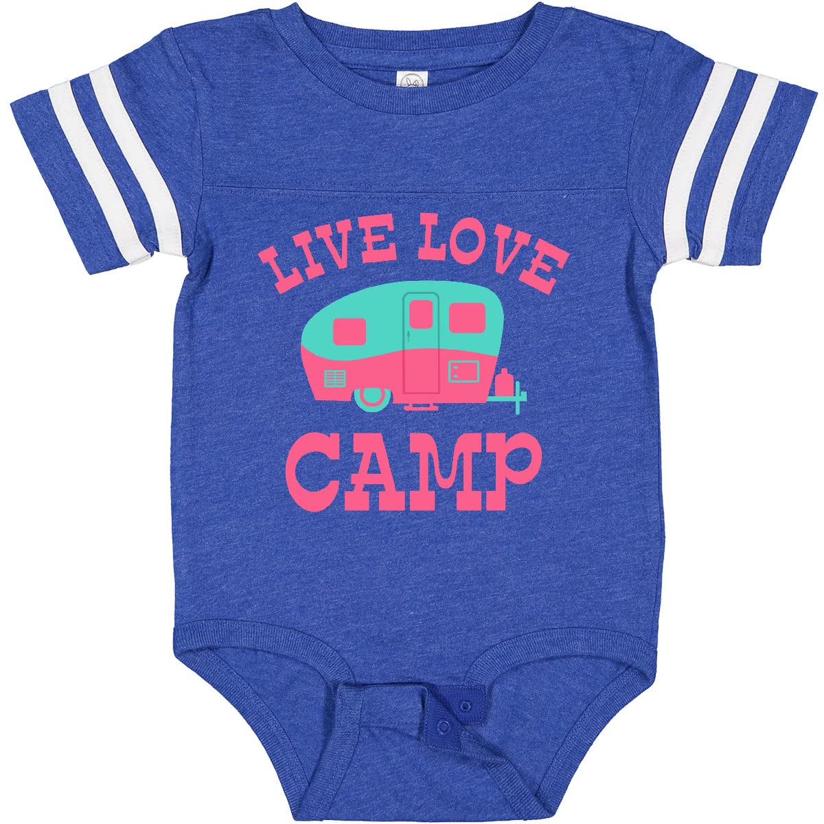 Inktastic Live Love Camp RV Baby Bodysuit - Soft Cotton Infant Onesie for Camping & Outdoor Adventures - Perfect Gift for RV Travel & Family Trips