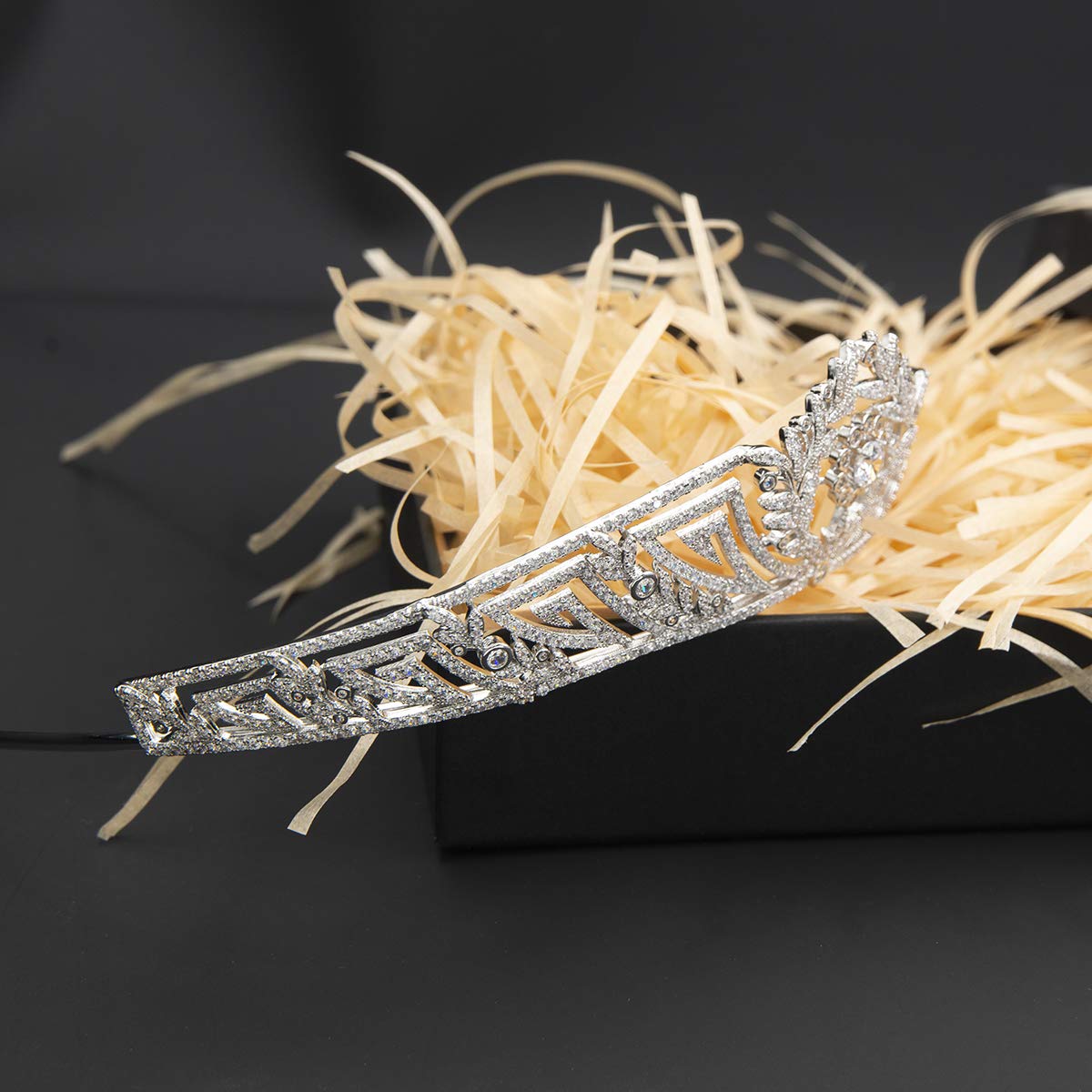 Zirconia Royal Replica Tiara for Bride - Crystal Princess Wedding Headpiece CH10360 | Perfect for Bridal Showers, Weddings & Special Occasions