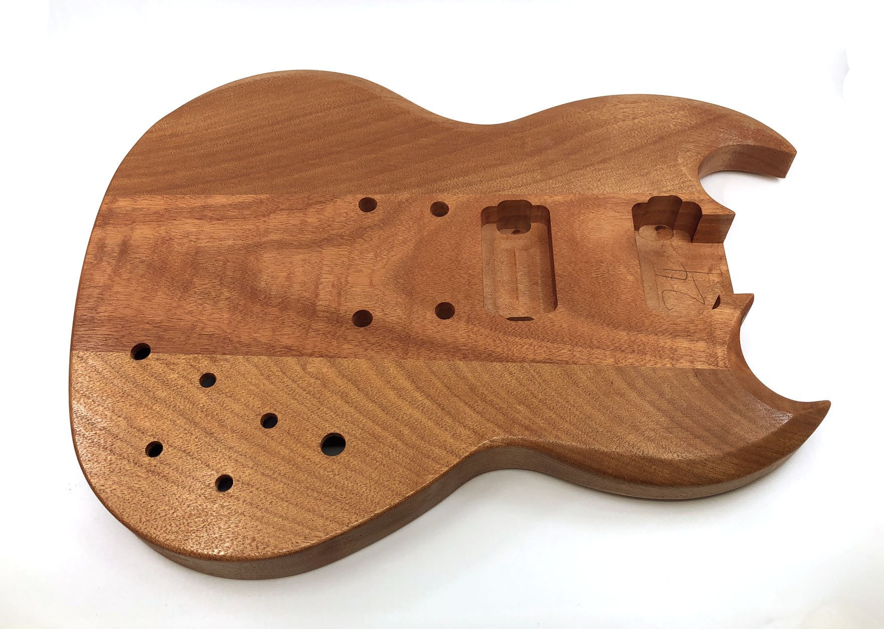 DIY Electric Guitar Kit - Solo SG Style with Mahogany Body & Set Neck (SGK-10) for Beginners & Guitar Enthusiasts | Perfect for Home Studio, Practice & Custom Builds