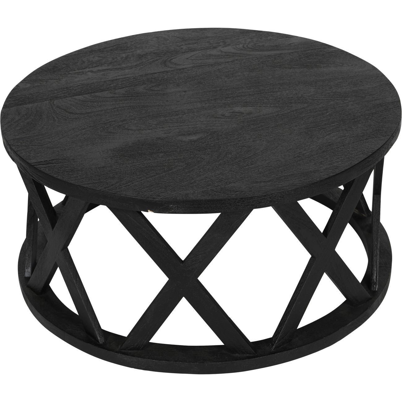 Solid Black Wood Coffee Table - Modern & Stylish Living Room Furniture for Home Decor | Perfect for Living Rooms, Offices & Apartments