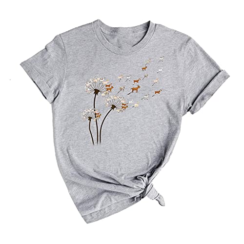 Dandelion Goat Lovers T-Shirt - Funny Flower Design for Women (Tank Top, V-Neck, Long Sleeve, Sweatshirt, Hoodie Options) - Perfect Gift for Goat & Nature Enthusiasts - Great for Farm Visits, Gardening, and Outdoor Adventures