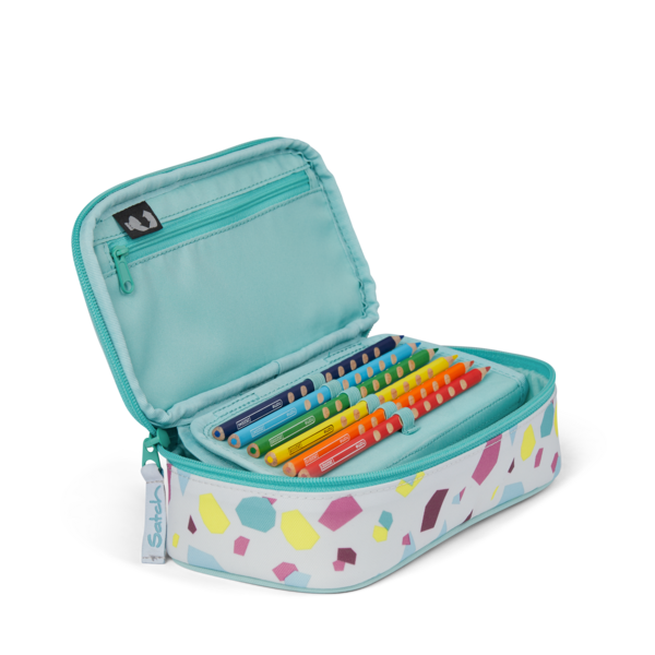 Satch Schlamperbox Pencil Case - Dreamy Mosaic Design School & Office Supplies for Kids & Adults - Perfect for Organizing Pens, Pencils & Art Supplies