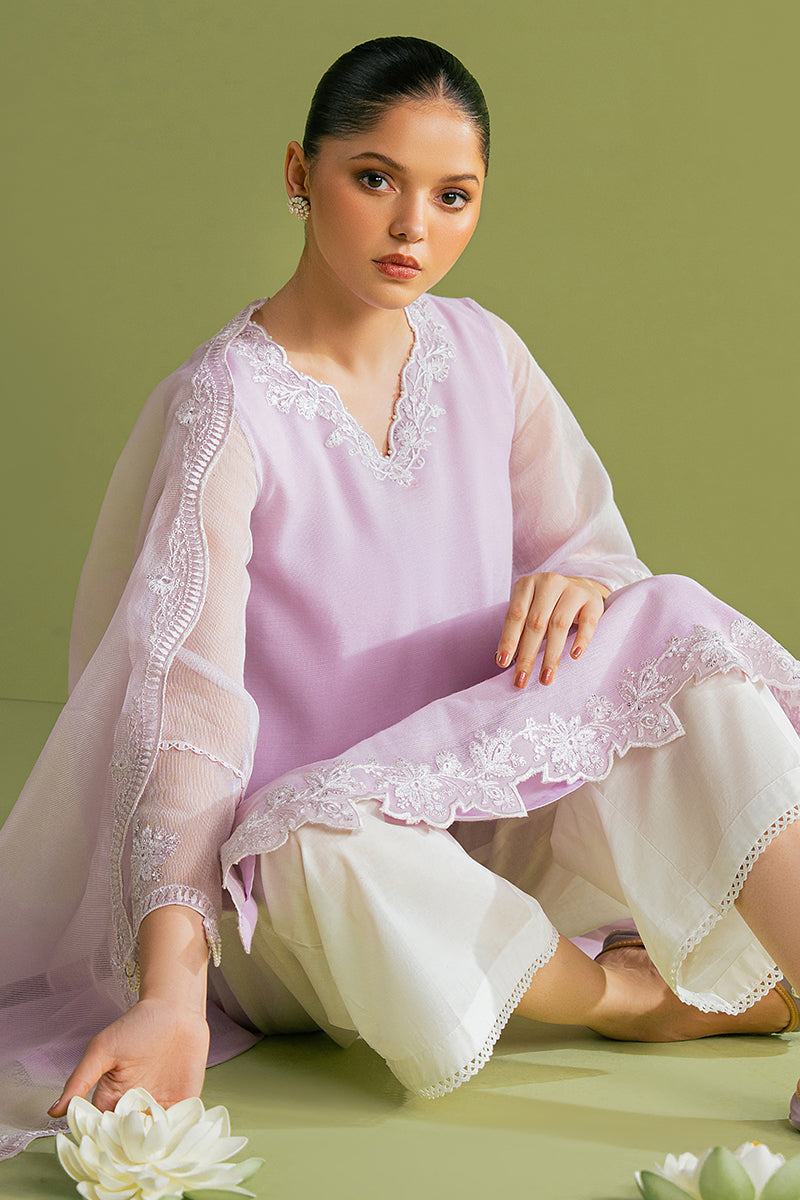 LAVENDER BLISS 2 PC SET (SHIRT & DUPATTA) - Elegant Indian Ethnic Wear for Women, Perfect for Weddings, Festivals & Special Occasions