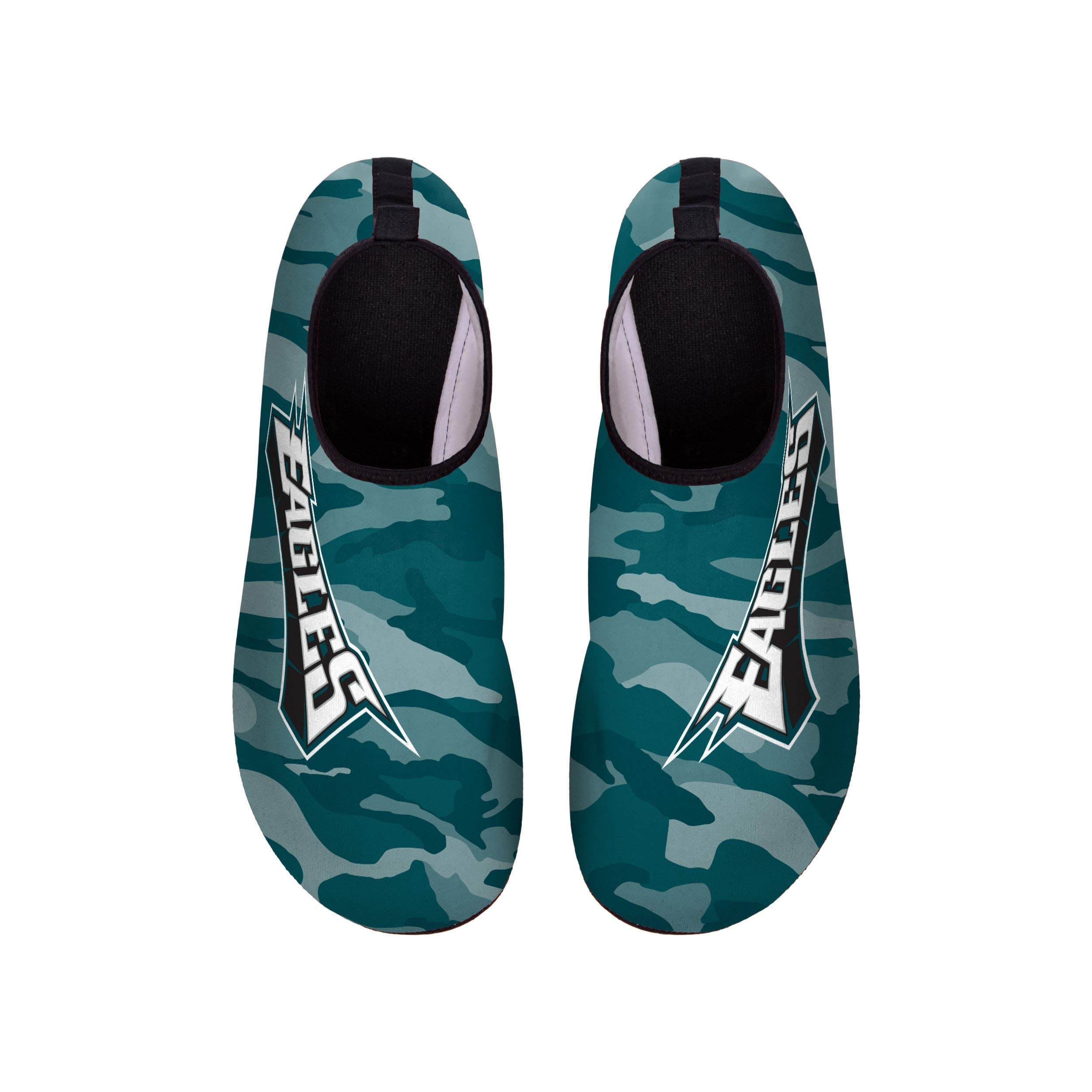 FOCO Men's NCAA & NFL Team Camo Water Shoes - Quick-Dry Aqua Socks for Beach, Pool & Water Sports | Lightweight & Comfortable Swim Shoes for Men