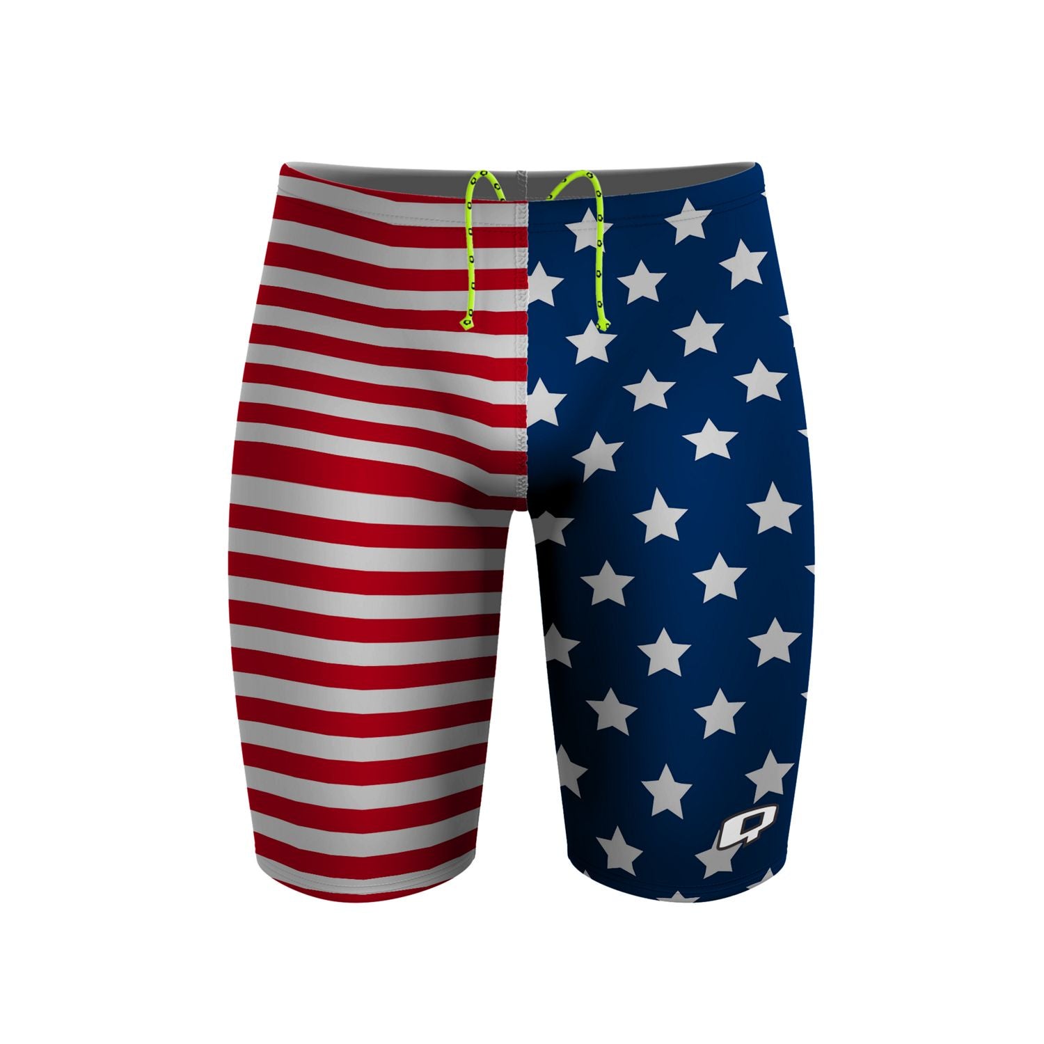 Stars and Stripes Jammer Swimsuit for Men - Patriotic USA Flag Design Swimwear - Perfect for Swimming, Beach, Pool & Summer Water Sports