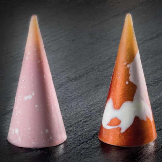 28 Cavities Cone Pyramid Chocolate Mold for Baking, Candy Making, and DIY Desserts - Perfect for Holidays, Parties, and Gift Giving