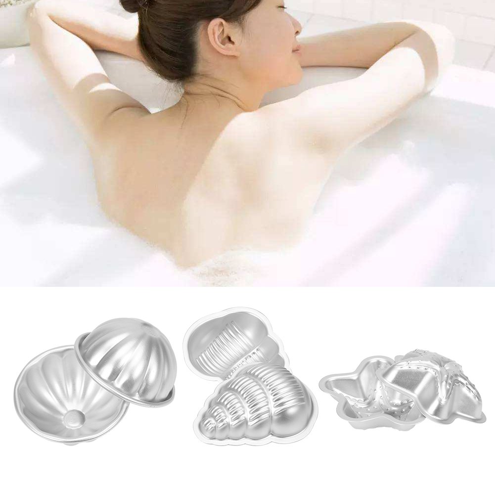 2PCS DIY Bath Bomb Kit with Press - Make Your Own Fizzy Bath Bombs at Home, Includes Sea Star Shaped Mold for Spa & Gift Making - Perfect for Relaxation, Birthday Gifts & Self-Care Nights