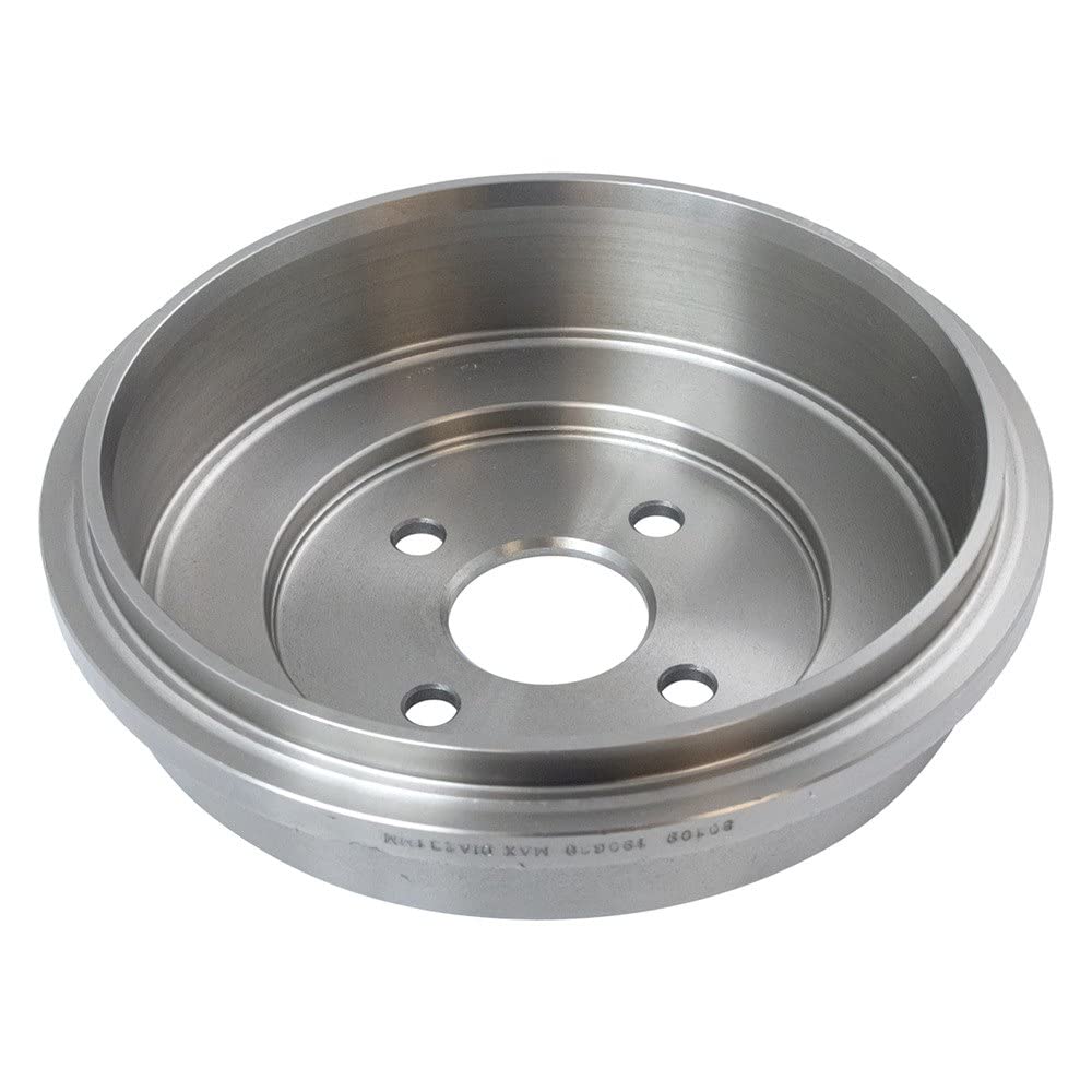 TRQ Rear Brake Drum Pair Set - Compatible with 2005-2008 Chevy Cobalt, 2007-2008 Pontiac G5, 2003-2007 Saturn Ion, 2005-2006 Pontiac Pursuit - Durable Replacement Brake Drums for Smooth Stopping Power - Perfect for DIY Auto Repairs & Maintenance