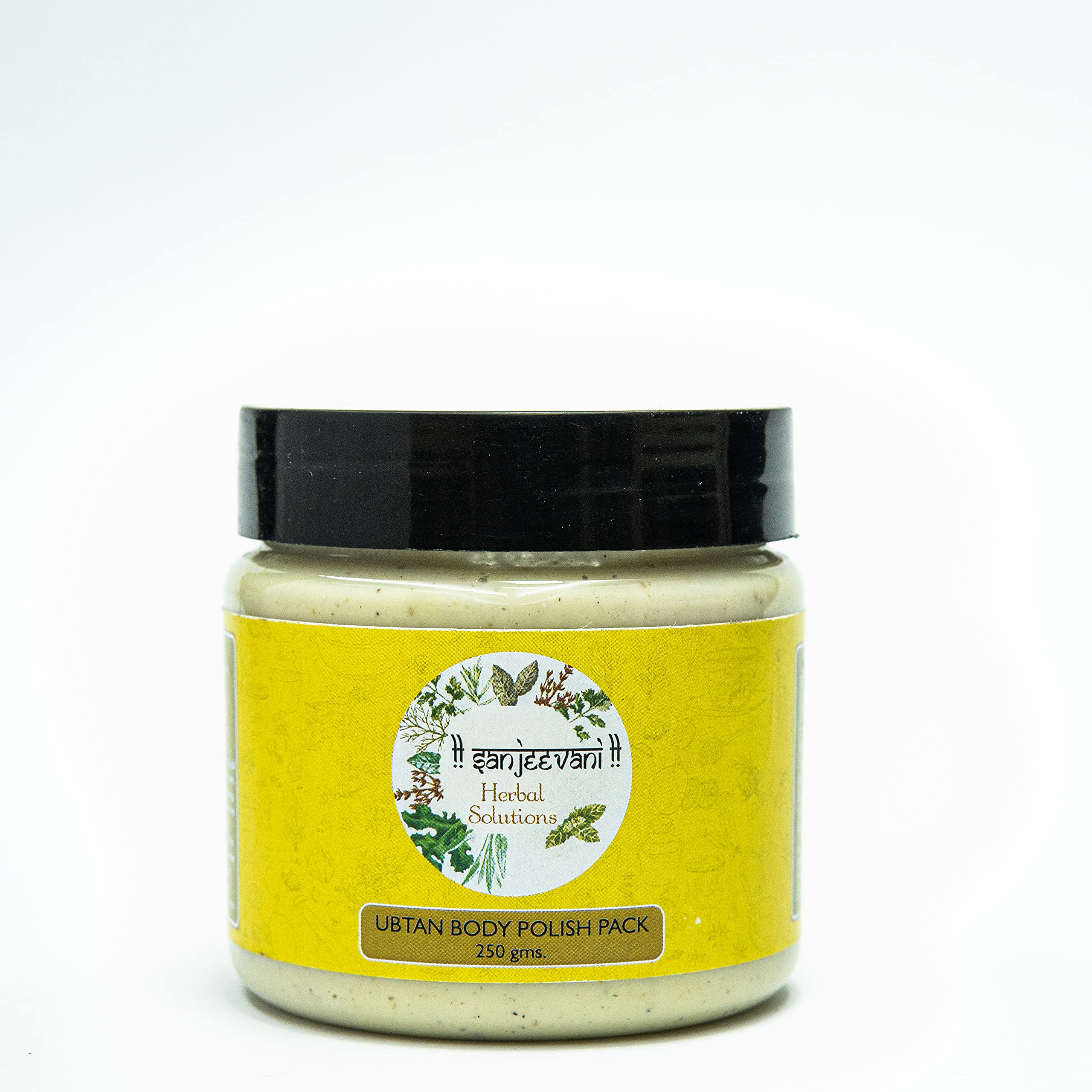 Sanjeevani Herbal Ubtan Body Polish Pack - Natural Exfoliating Scrub for Glowing Skin | Ayurvedic Skin Brightening & Detox | Perfect for Spa Day & Self-Care Routine