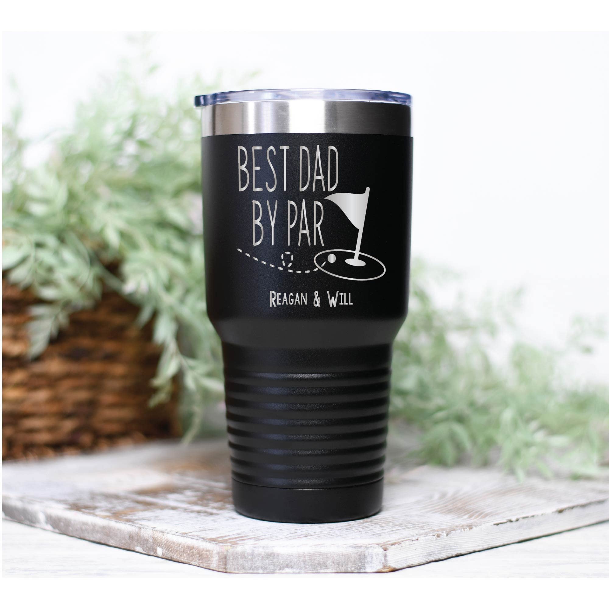 AVITO Personalized Golf Pun Tumbler - 30oz Stainless Steel Vacuum Insulated Cup with Lid & Laser Engraving - Perfect for Golfers, Office, Travel & Outdoor Activities
