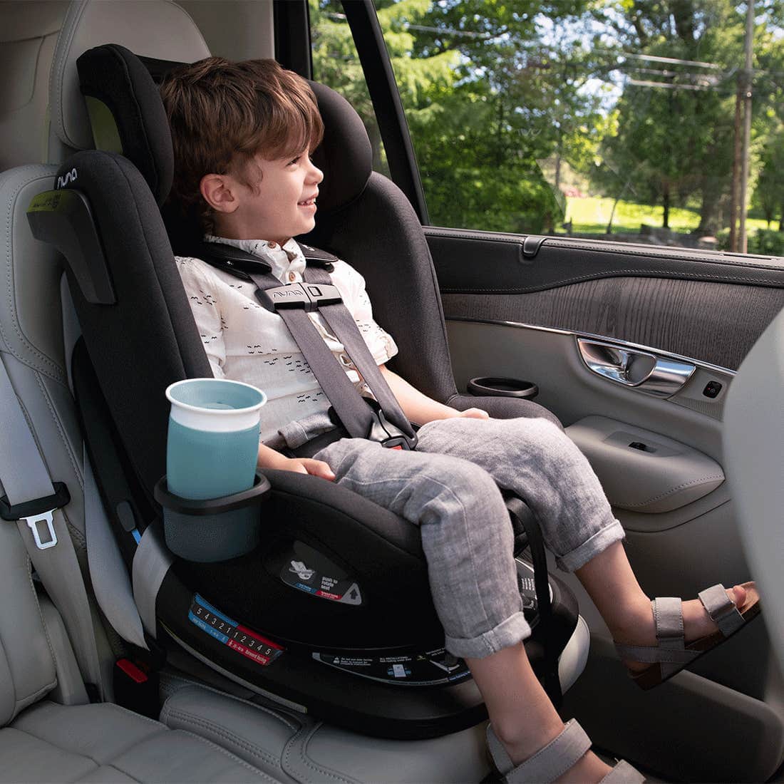 Nuna REVV 360 Rotating Convertible Car Seat for Toddlers - Safe & Easy to Install Infant to Booster Car Seat with Side Impact Protection - Perfect for Family Travel & Daily Commute