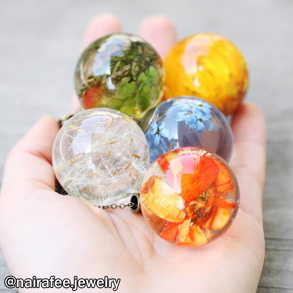 RESINWORLD 10Pcs 1.7'' & 1.3'' Resin Knob Molds with Large Resin Box Molds and Lids - DIY Epoxy Resin Casting for Jewelry, Home Decor, and Craft Projects