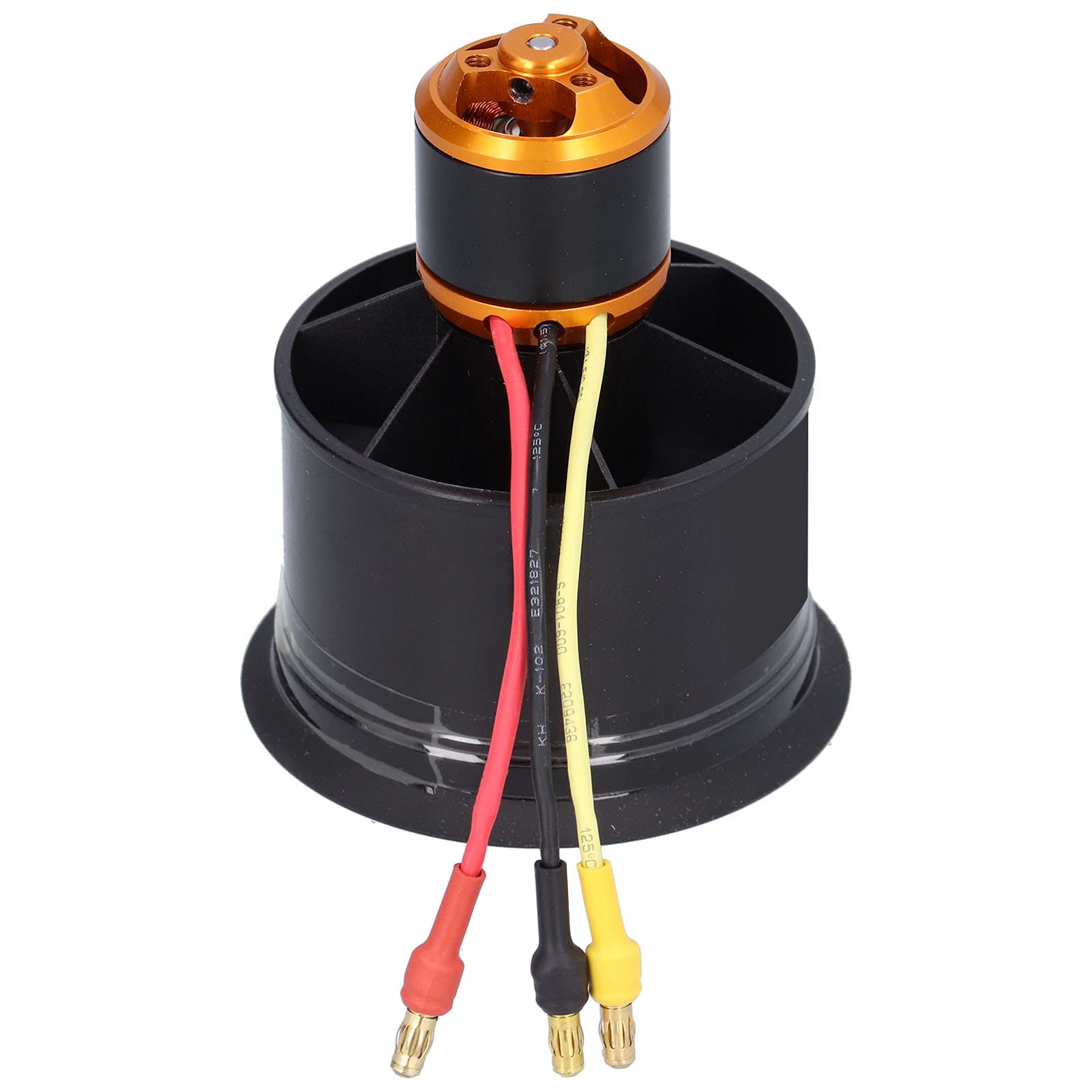 High-Performance Aluminum Alloy RC Ducted Fan - 12 Blade Brushless Motor Electric Fan for RC Airplanes (4600KV, Clockwise Rotation) | Perfect for Jet Models, DIY RC Projects & High-Speed Aircraft Upgrades