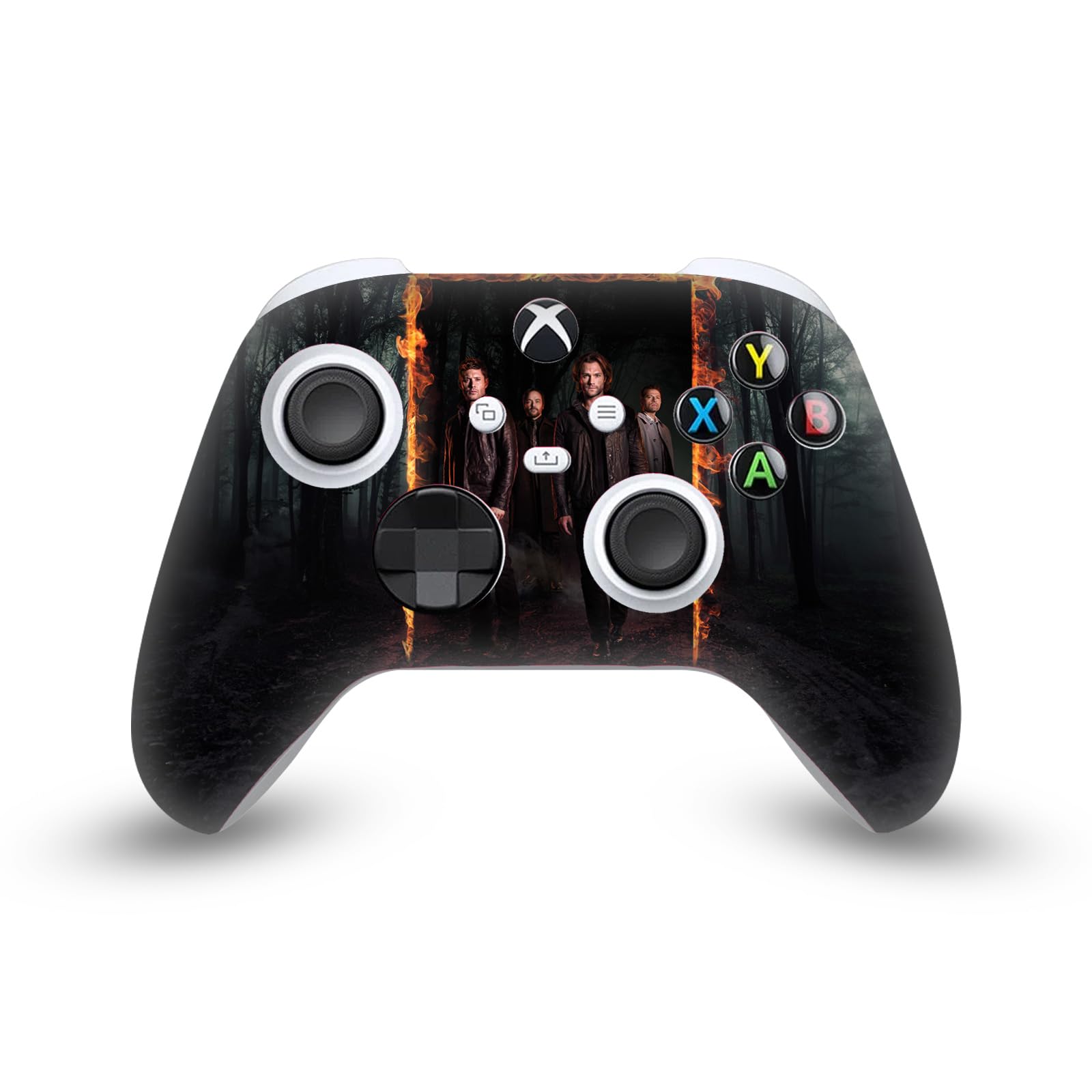 Official Supernatural Season 12 Art Vinyl Skin Sticker - Compatible with Xbox Series X/S Controller - Gaming Accessories for Fans & Collectors - Perfect for Customizing Your Console & Protecting Controllers