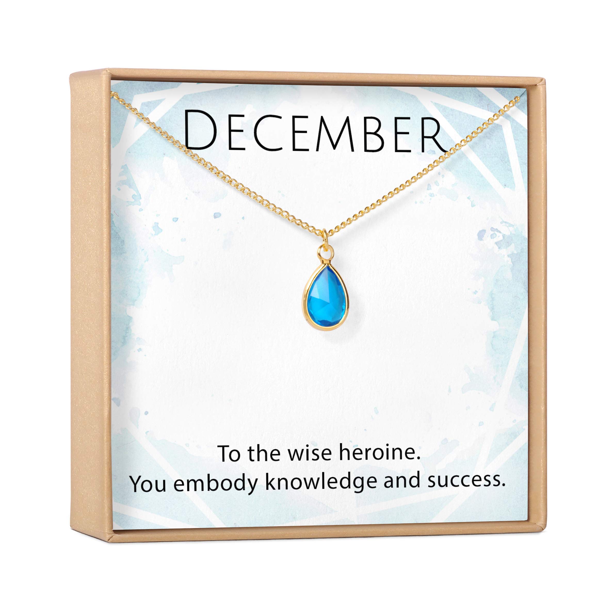 Dear Ava Birthday Necklace - Heartfelt Jewelry Gift Set with Greeting Card for Women | Perfect Birthday, Anniversary & Valentine's Day Present