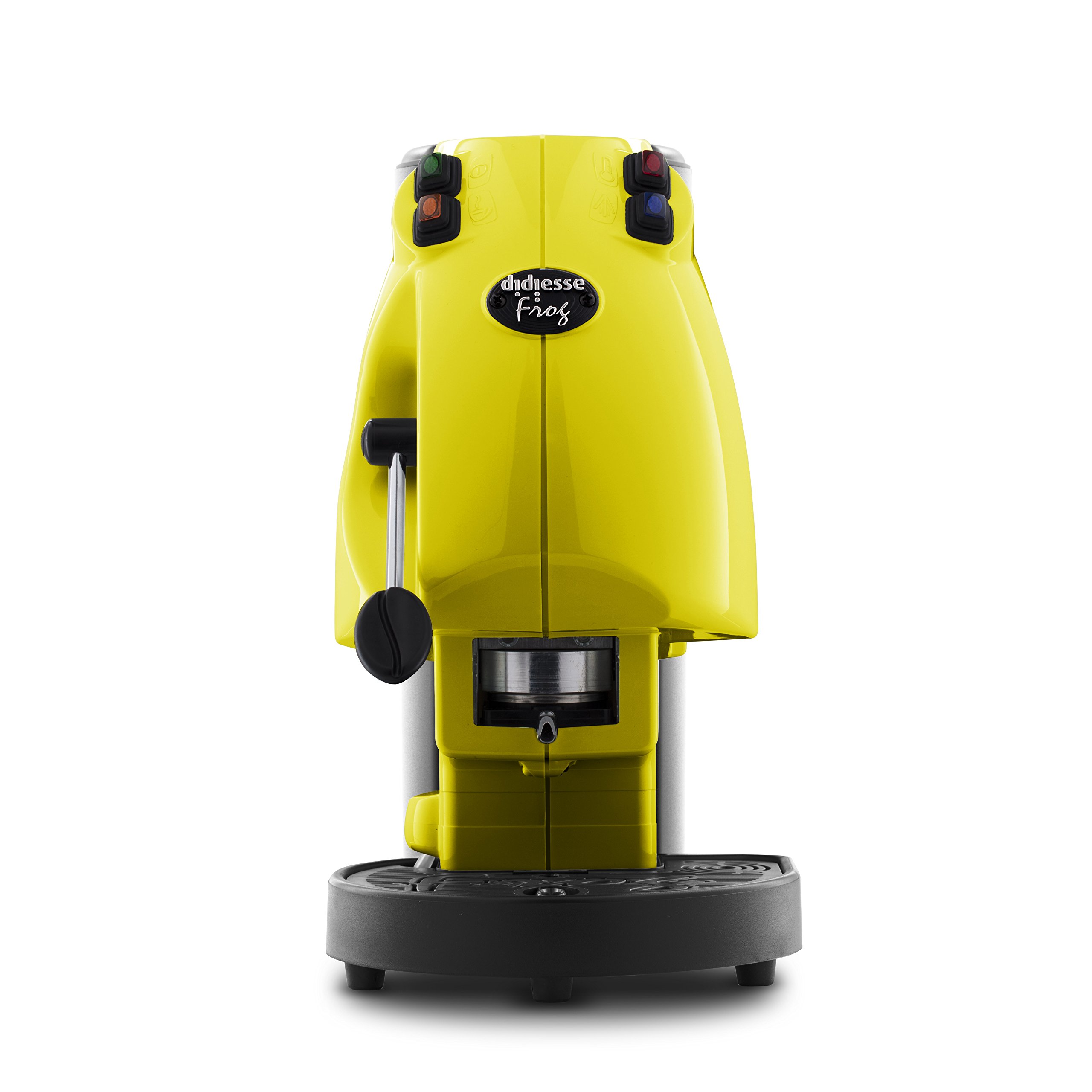 Didiesse Frog Revolution Single-Serve Coffee Maker - 650W, 1 Cup, Lemon Yellow | Perfect for Home, Office & Small Spaces